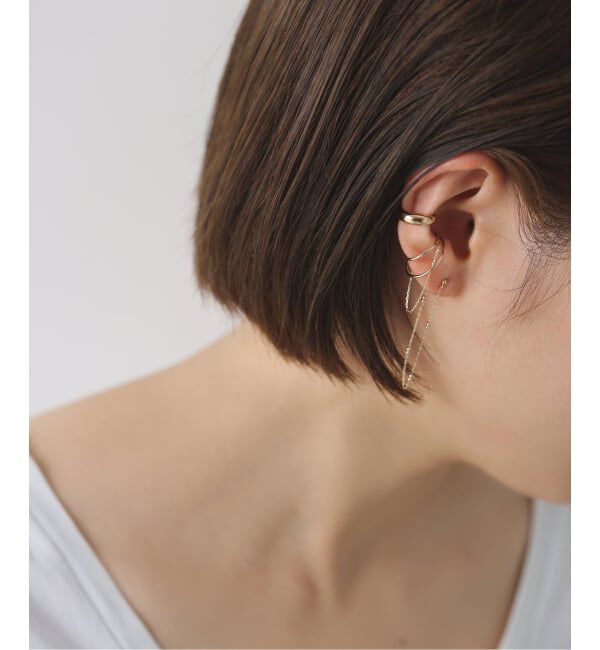 Lilas by Spick&Span「《予約》Cカーブイヤーカフ K10（片耳）」|イヤーカフ|