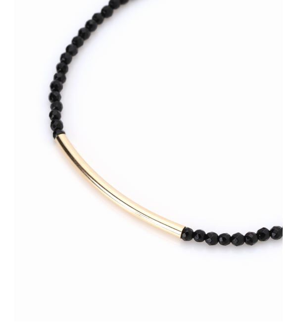 Lilas by Spick&Span「《予約》ゴールドパイプオニキスブレスレット K10」|ブレスレット・バングル|