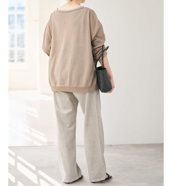 Spick and Span「《予約》ペーパーヤーンVネックルーズプルオーバー」|ニット・セーター|