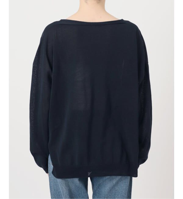 Spick and Span「《予約》ペーパーヤーンVネックルーズプルオーバー」|ニット・セーター|