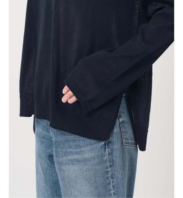 Spick and Span「《予約》ペーパーヤーンVネックルーズプルオーバー」|ニット・セーター|