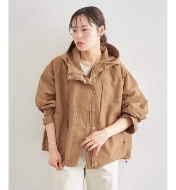 U by SPICK&SPAN「《WEB限定 / 追加予約》コットン/ナイロングログランフレアブルゾン」|ブルゾン・スタジャン|