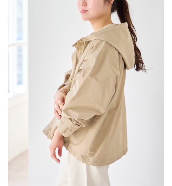 U by SPICK&SPAN「《WEB限定 / 追加予約》コットン/ナイロングログランフレアブルゾン」|ブルゾン・スタジャン|