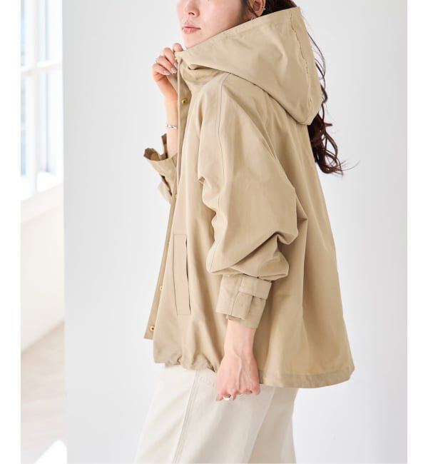 U by SPICK&SPAN「《WEB限定 / 追加予約》コットン/ナイロングログランフレアブルゾン」|ブルゾン・スタジャン|