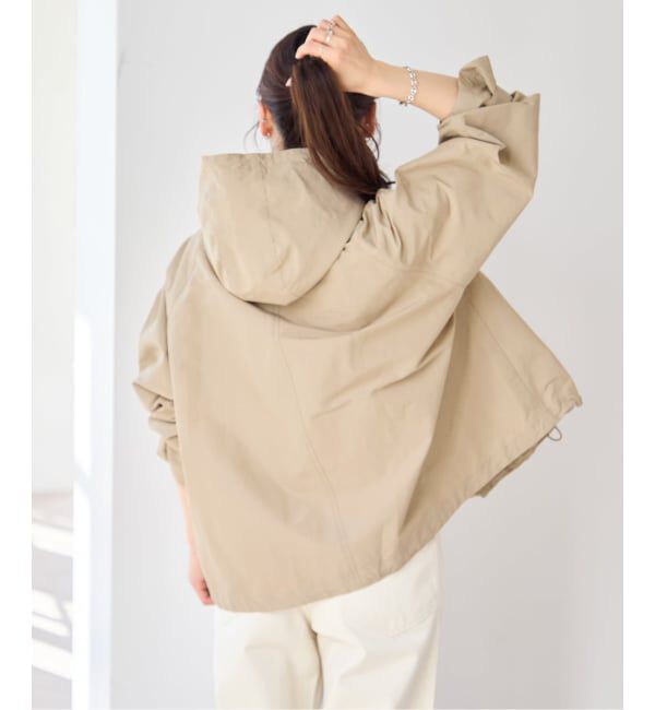 U by SPICK&SPAN「《WEB限定 / 追加予約》コットン/ナイロングログランフレアブルゾン」|ブルゾン・スタジャン|