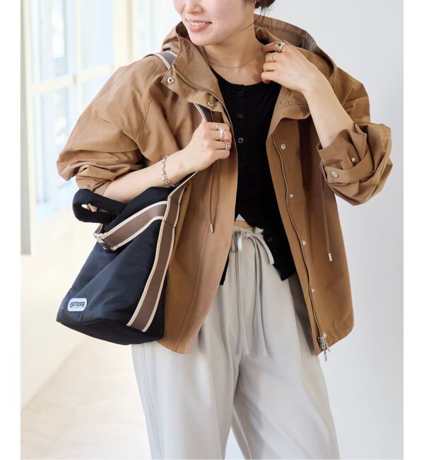 U by SPICK&SPAN「《WEB限定 / 追加予約》コットン/ナイロングログランフレアブルゾン」|ブルゾン・スタジャン|