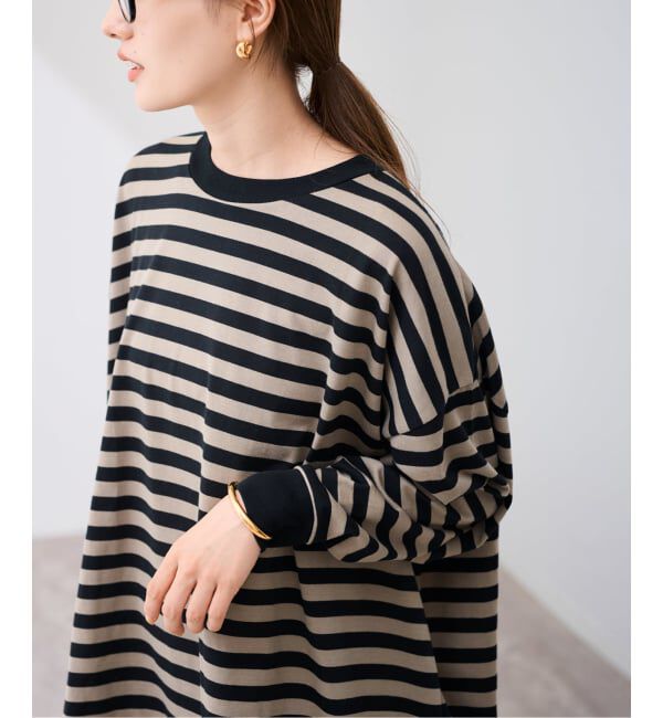 FRAMeWORK「≪WEB限定 / 追加予約≫ONIT 別注OVERSIZE BORDER LS」|Tシャツ・カットソー|