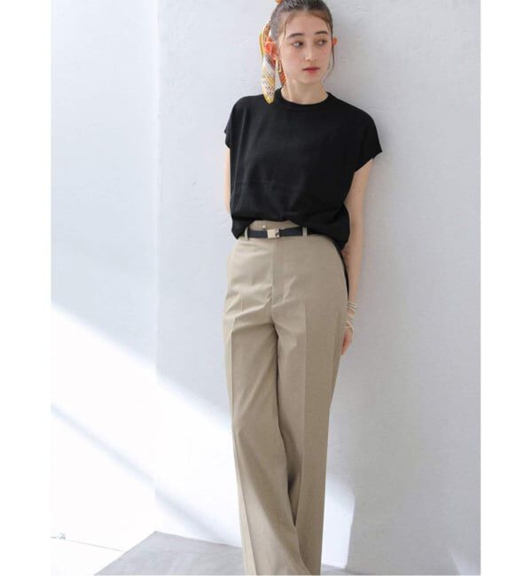  「《追加2》【洗える】ウォッシャブルフレンチプルオーバー」|ニット・セーター|ブラック