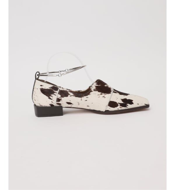 GRISE「GRISEレザースクエアクロスシームアンクルフラット」|その他|