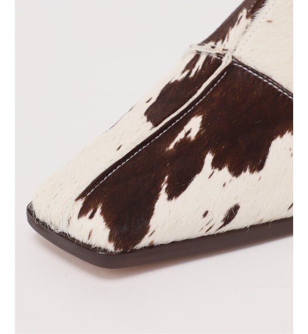 GRISE「GRISEレザースクエアクロスシームアンクルフラット」|その他|