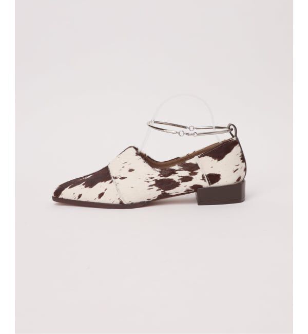 GRISE「GRISEレザースクエアクロスシームアンクルフラット」|その他|