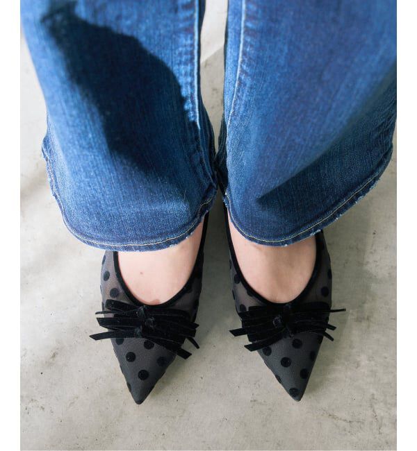  「《追加予約》ポインテッドチュールメニーリボンフラット」|その他|