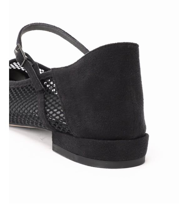  「《追加予約2》ポインテッドネットワンストラップフラット」|その他|