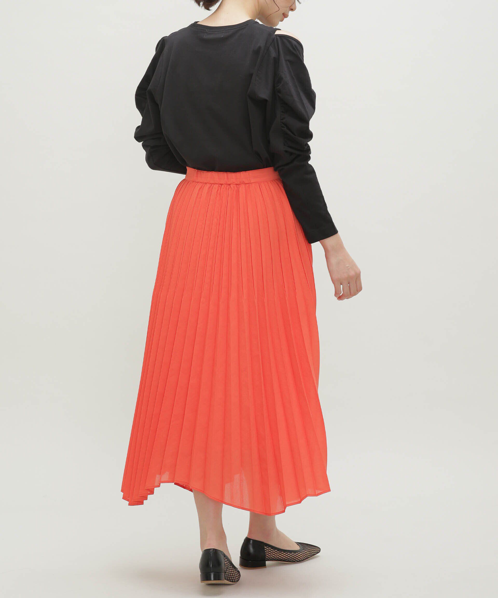 nano･universe「LB.03/ドライシアーイレヘムプリーツスカート」|スカート|