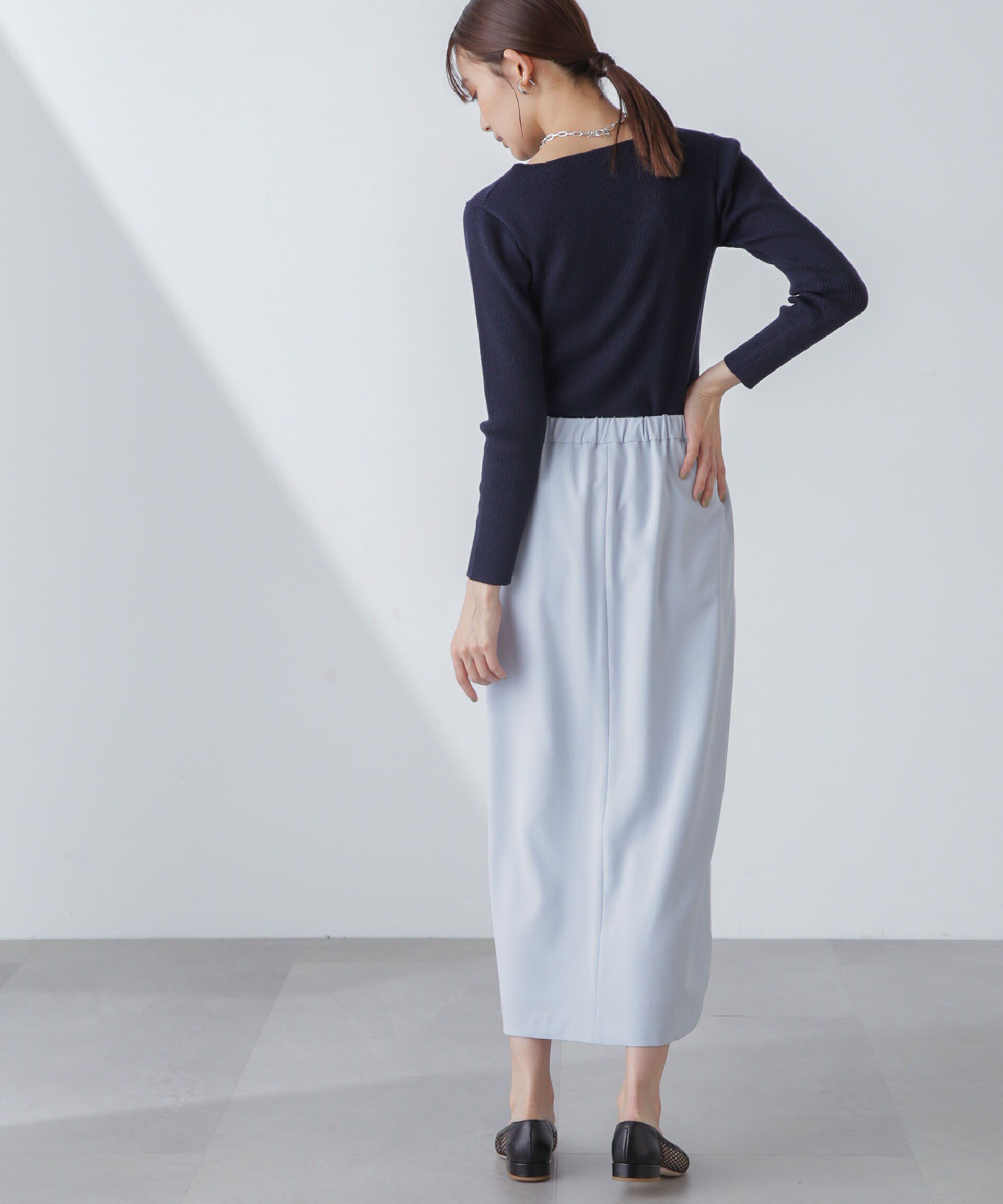 nano･universe「多機能素材サイドベルトストラップ風スカート(セットアップ可）」|スカート|