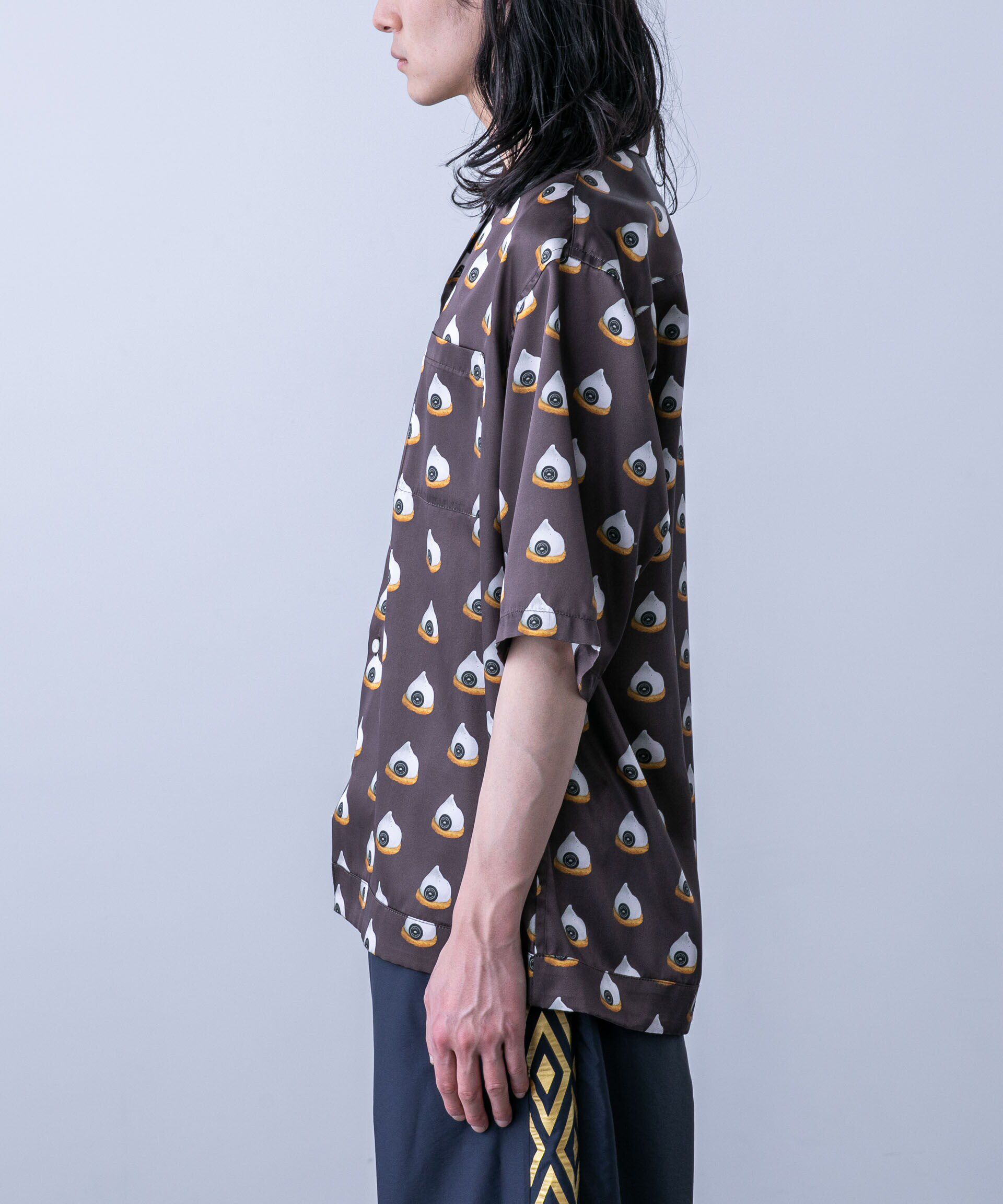 nano･universe「「HOTEL PALACE(オテルパラス)」スイーツプリントオープンカラーシャツ」|シャツ・ブラウス|