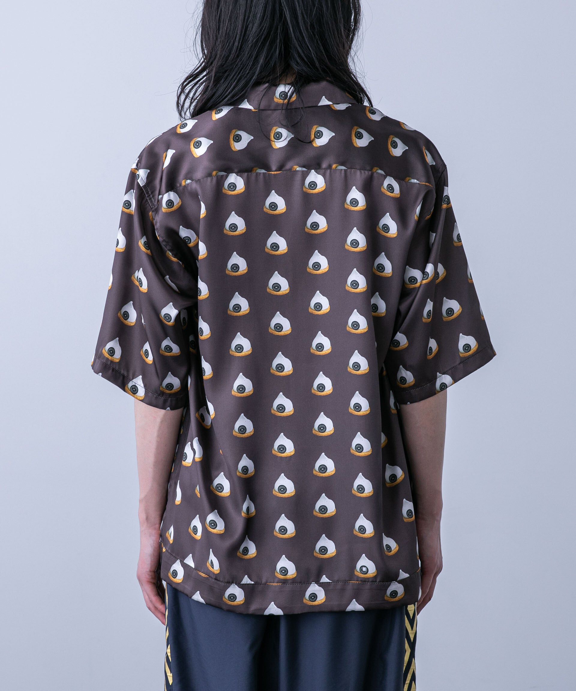 nano･universe「「HOTEL PALACE(オテルパラス)」スイーツプリントオープンカラーシャツ」|シャツ・ブラウス|