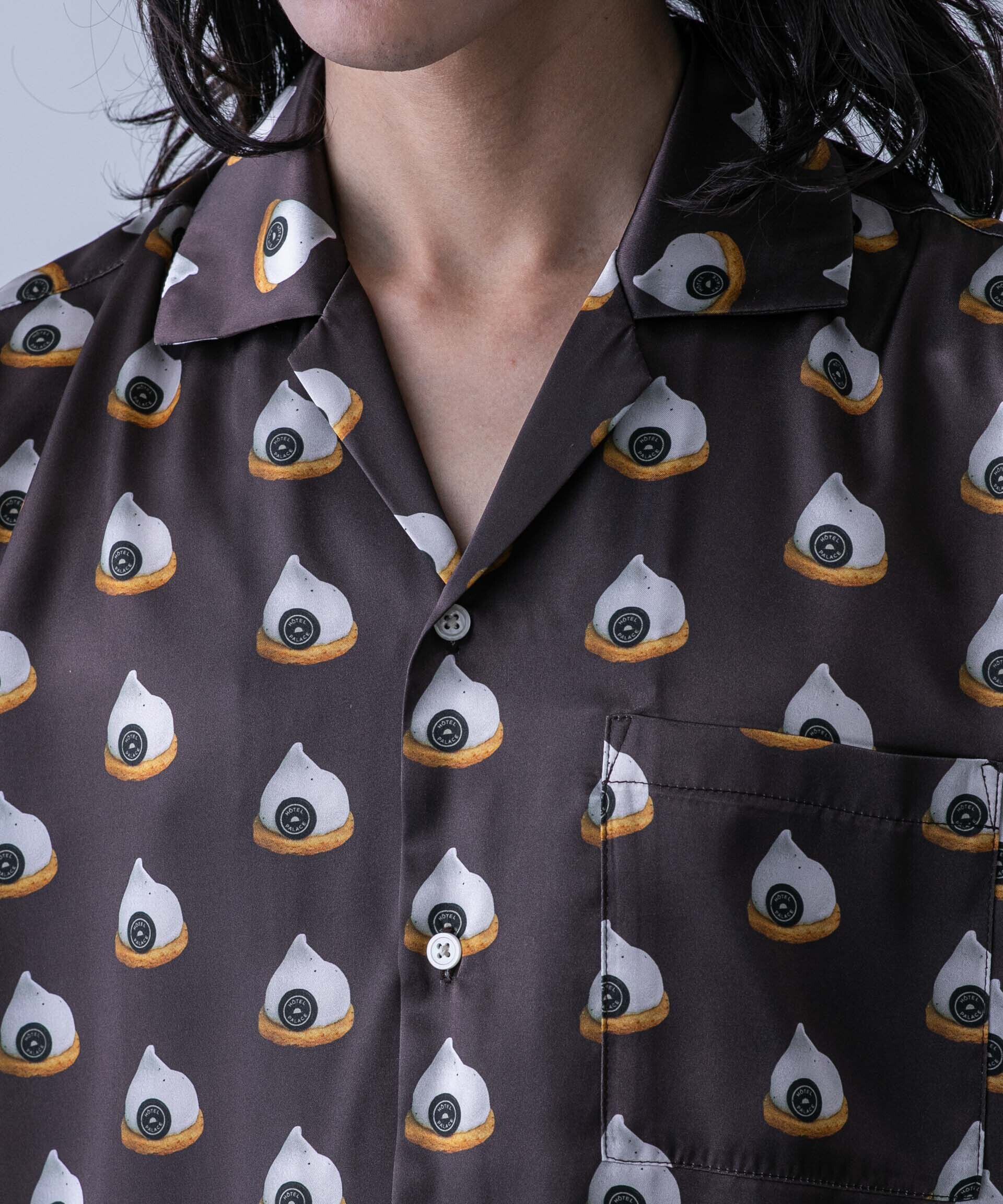 nano･universe「「HOTEL PALACE(オテルパラス)」スイーツプリントオープンカラーシャツ」|シャツ・ブラウス|