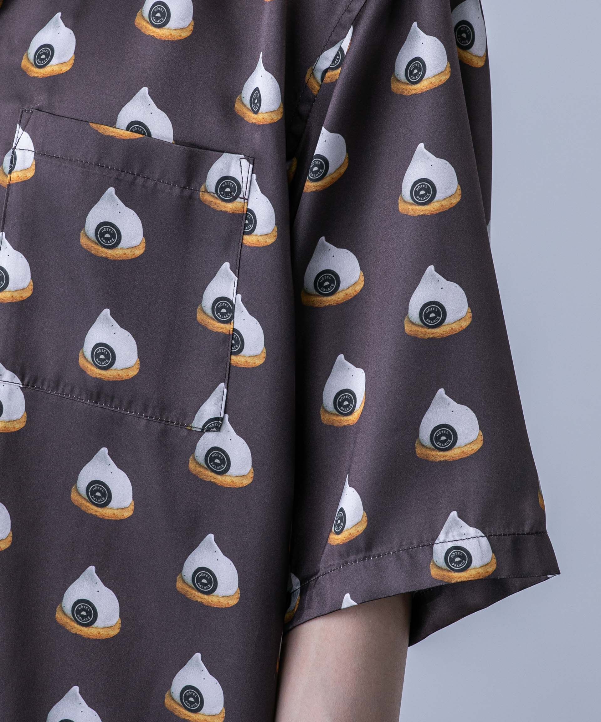 nano･universe「「HOTEL PALACE(オテルパラス)」スイーツプリントオープンカラーシャツ」|シャツ・ブラウス|