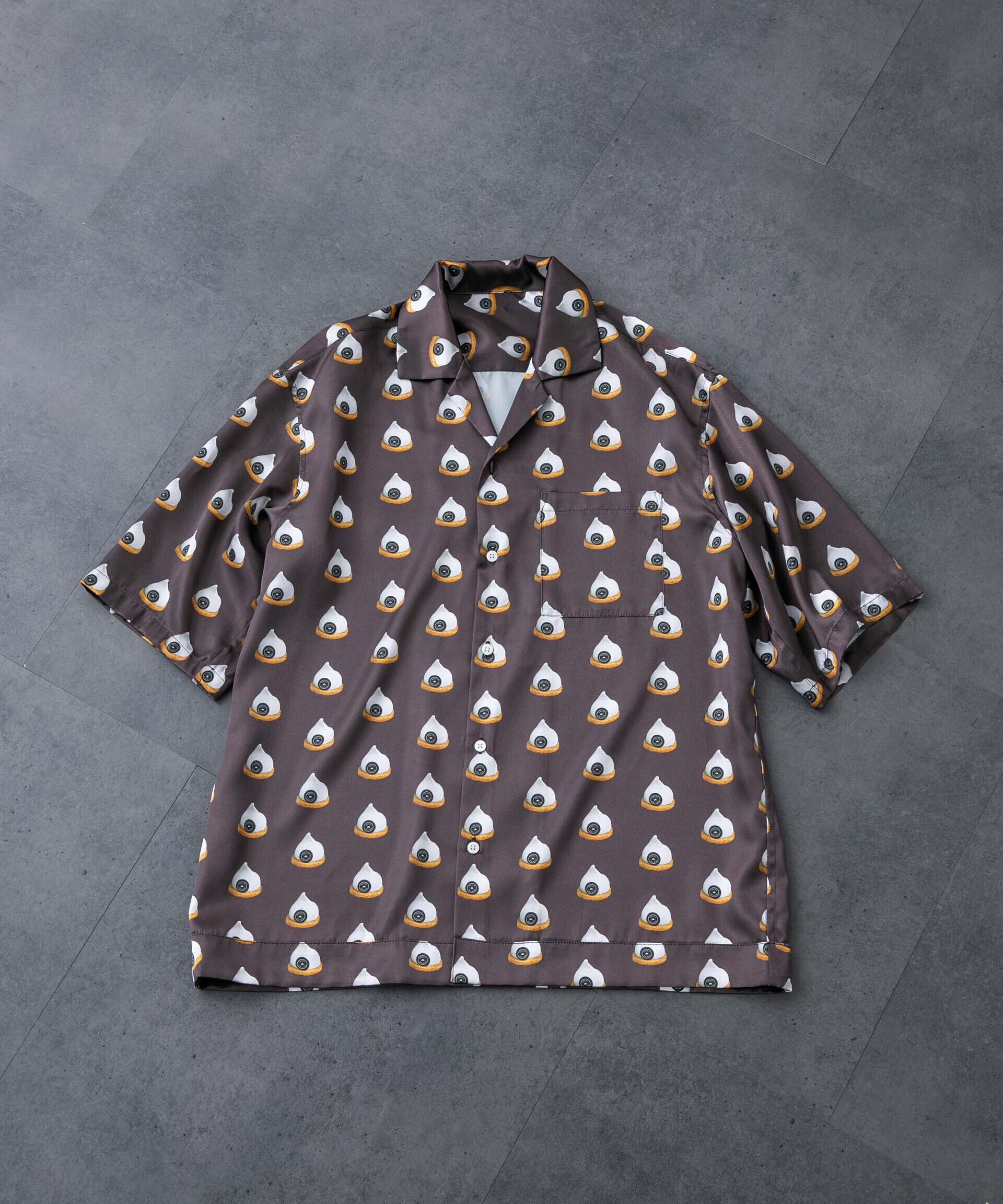 nano･universe「「HOTEL PALACE(オテルパラス)」スイーツプリントオープンカラーシャツ」|シャツ・ブラウス|