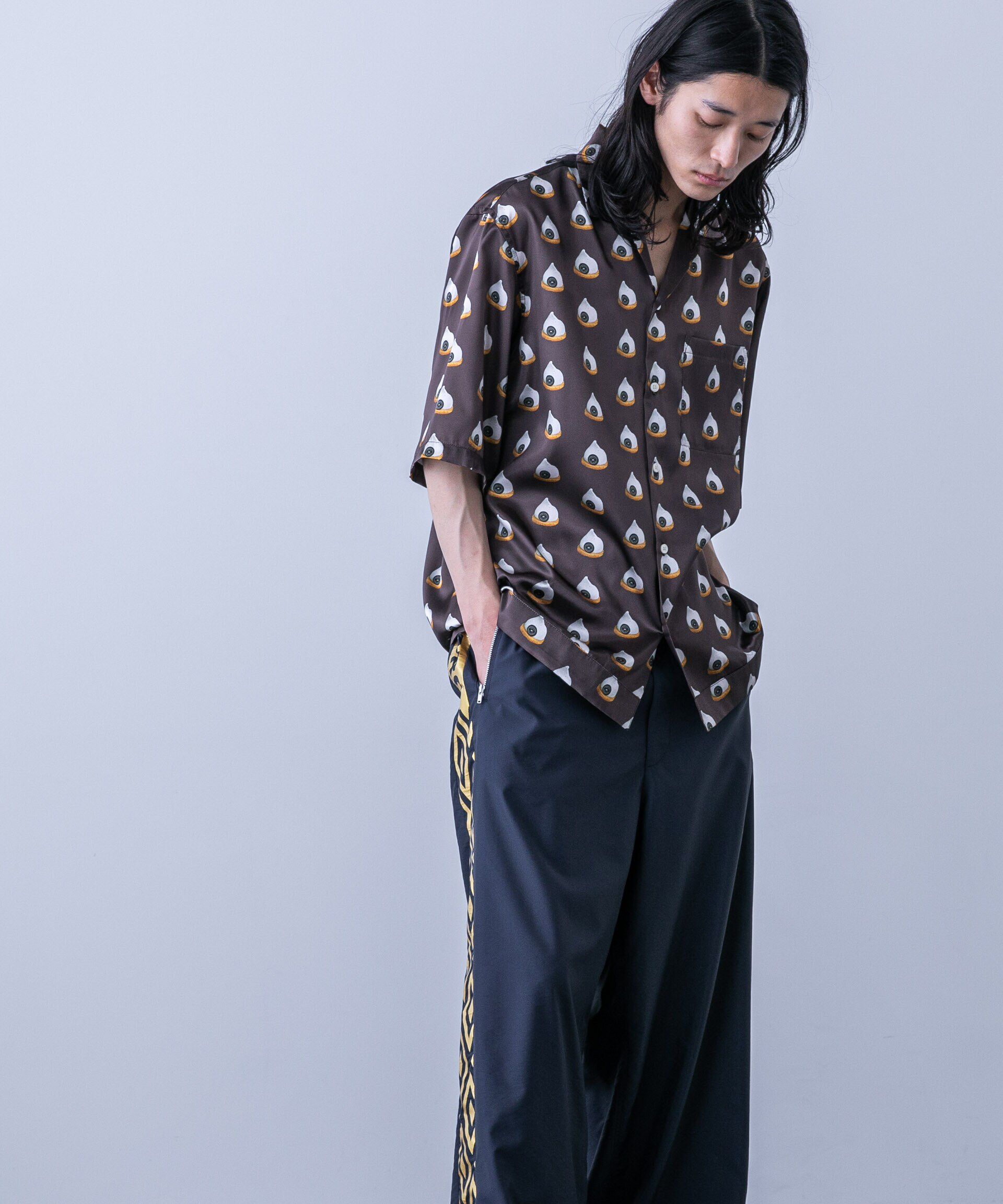 nano･universe「「HOTEL PALACE(オテルパラス)」スイーツプリントオープンカラーシャツ」|シャツ・ブラウス|