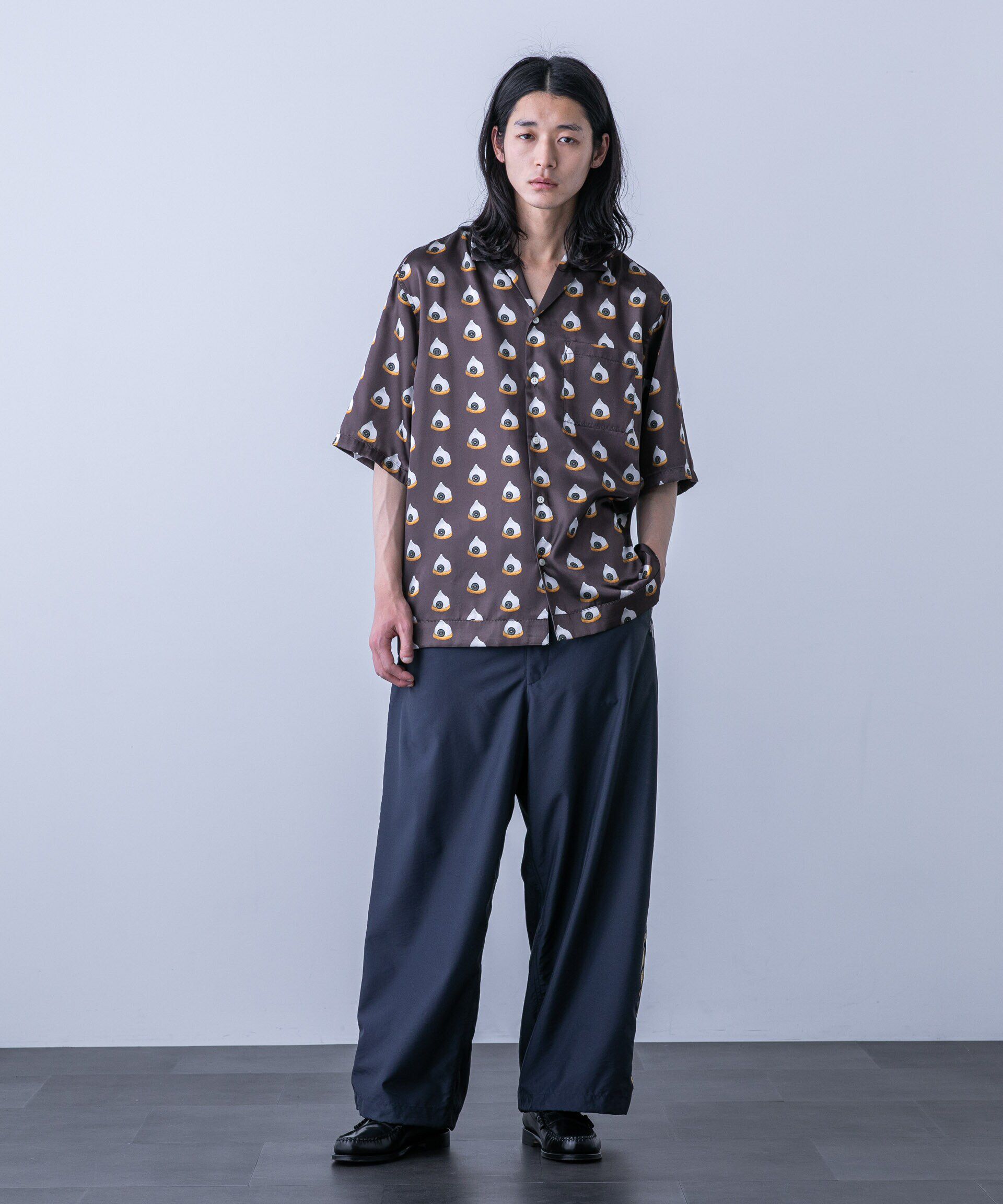 nano･universe「「HOTEL PALACE(オテルパラス)」スイーツプリントオープンカラーシャツ」|シャツ・ブラウス|