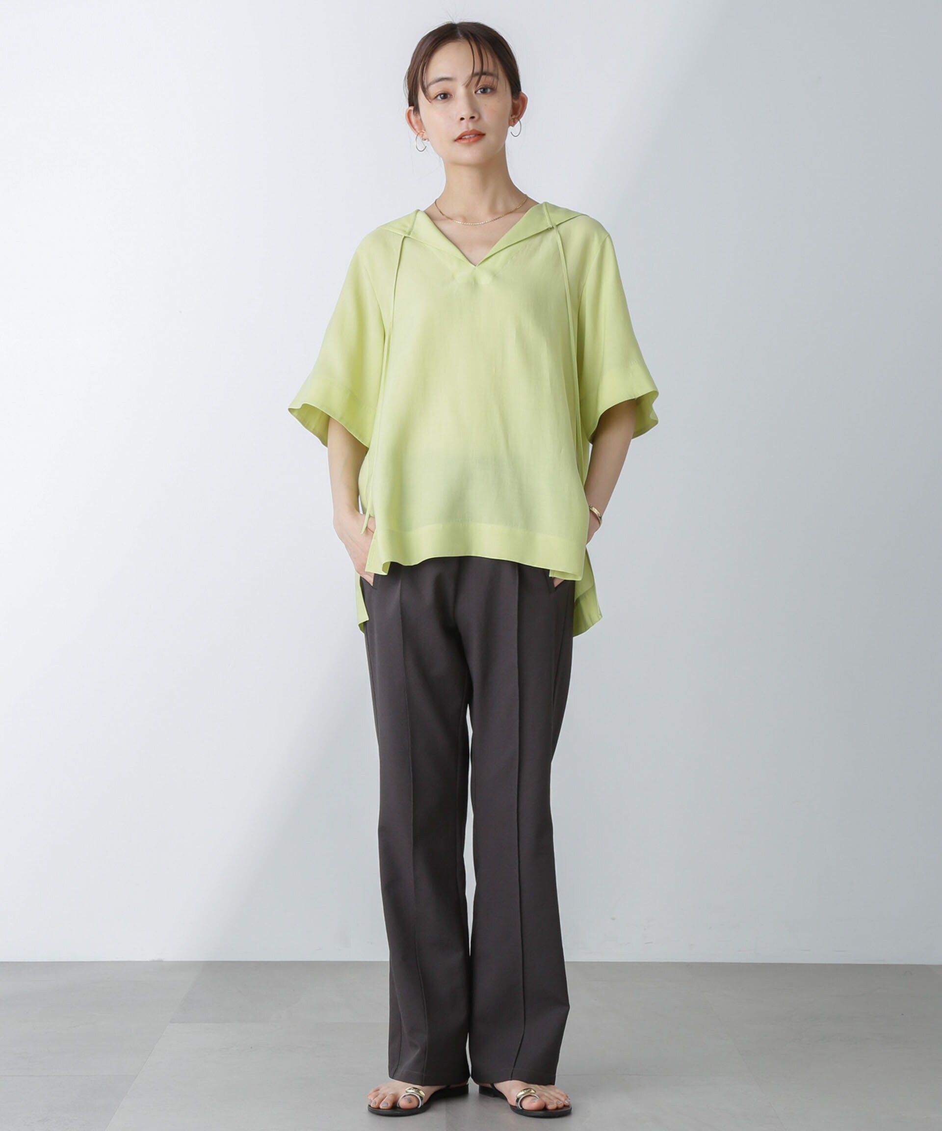 nano･universe「セーラーカラーブラウス」|シャツ・ブラウス|