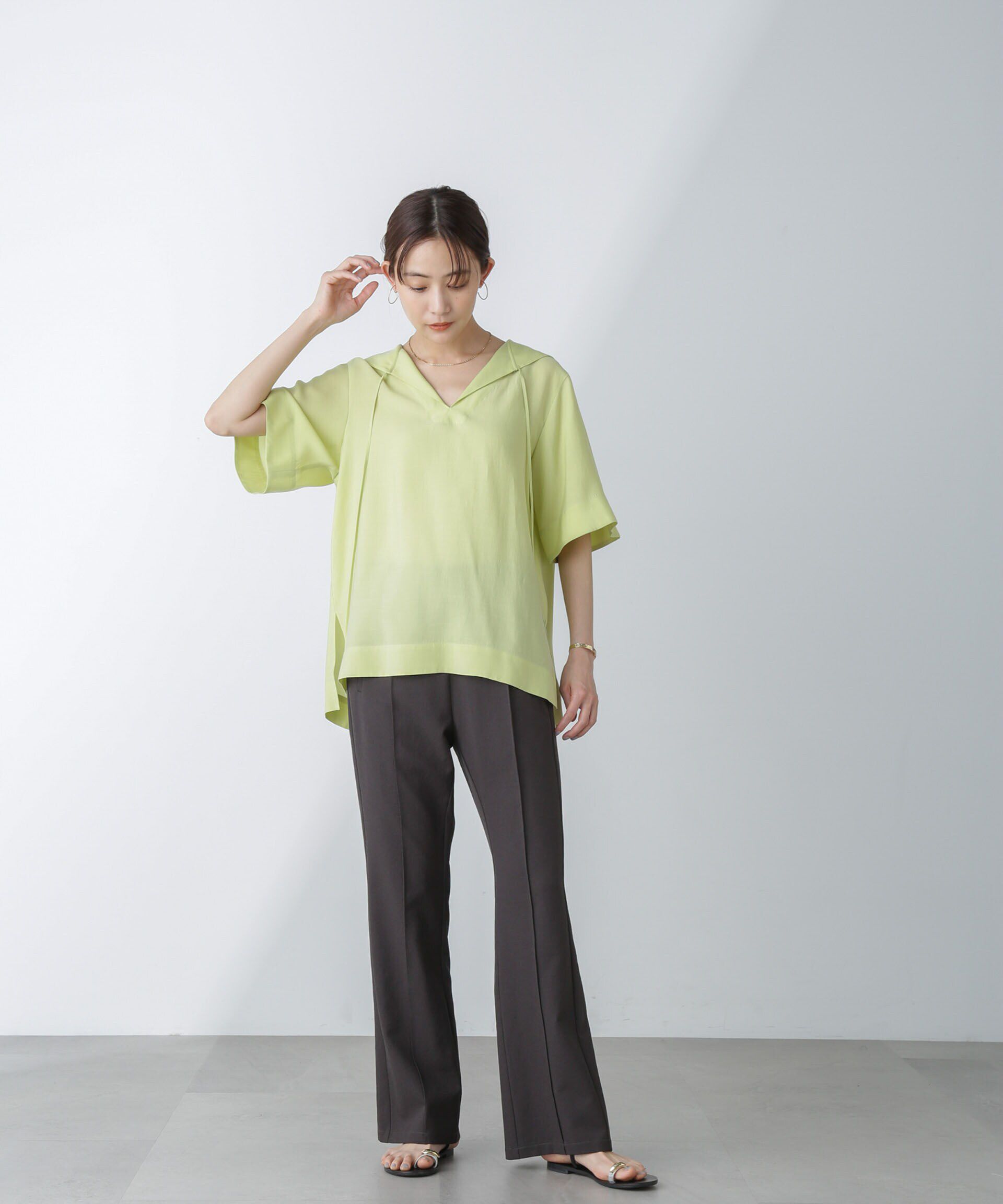 nano･universe「セーラーカラーブラウス」|シャツ・ブラウス|