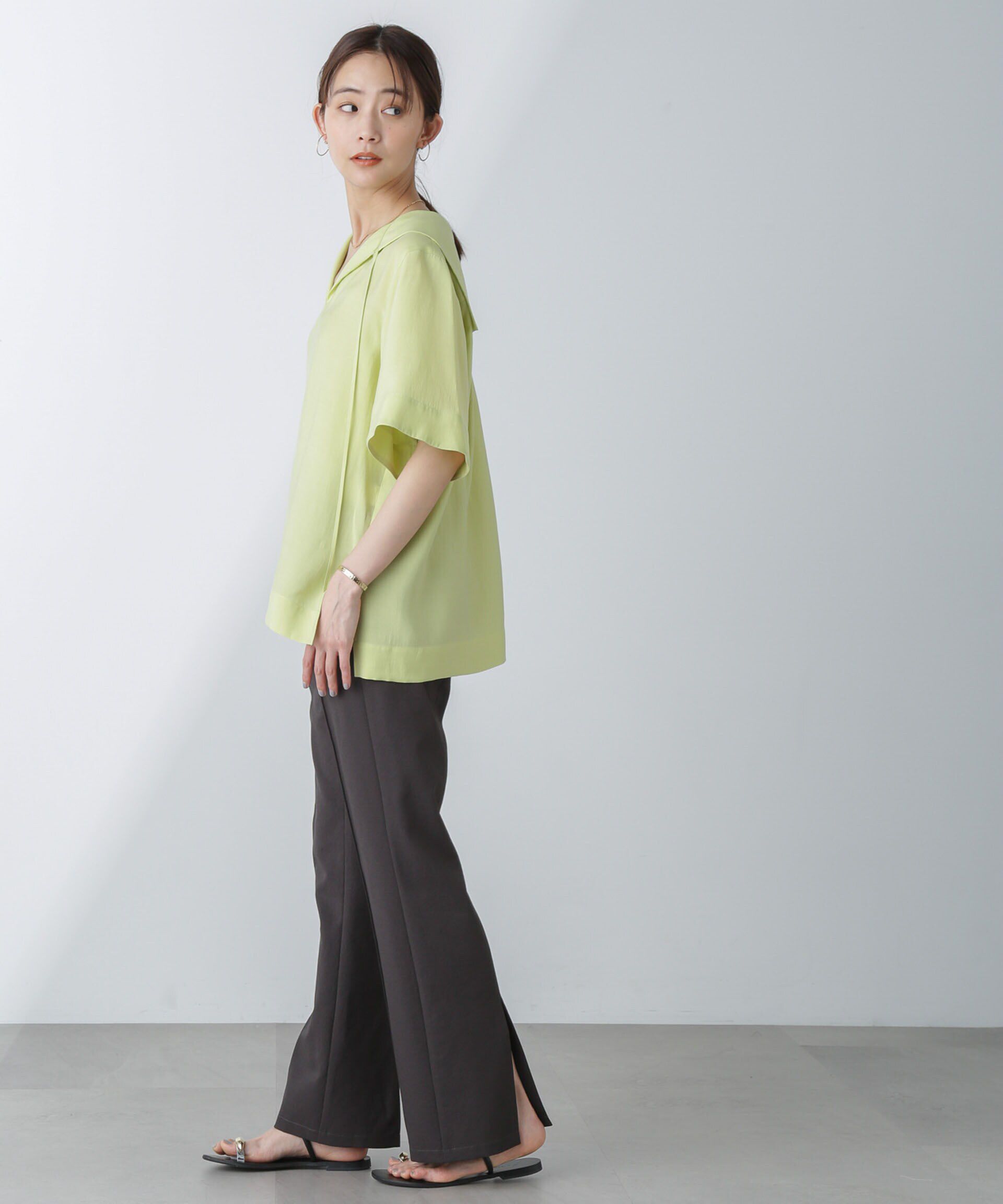 nano･universe「セーラーカラーブラウス」|シャツ・ブラウス|