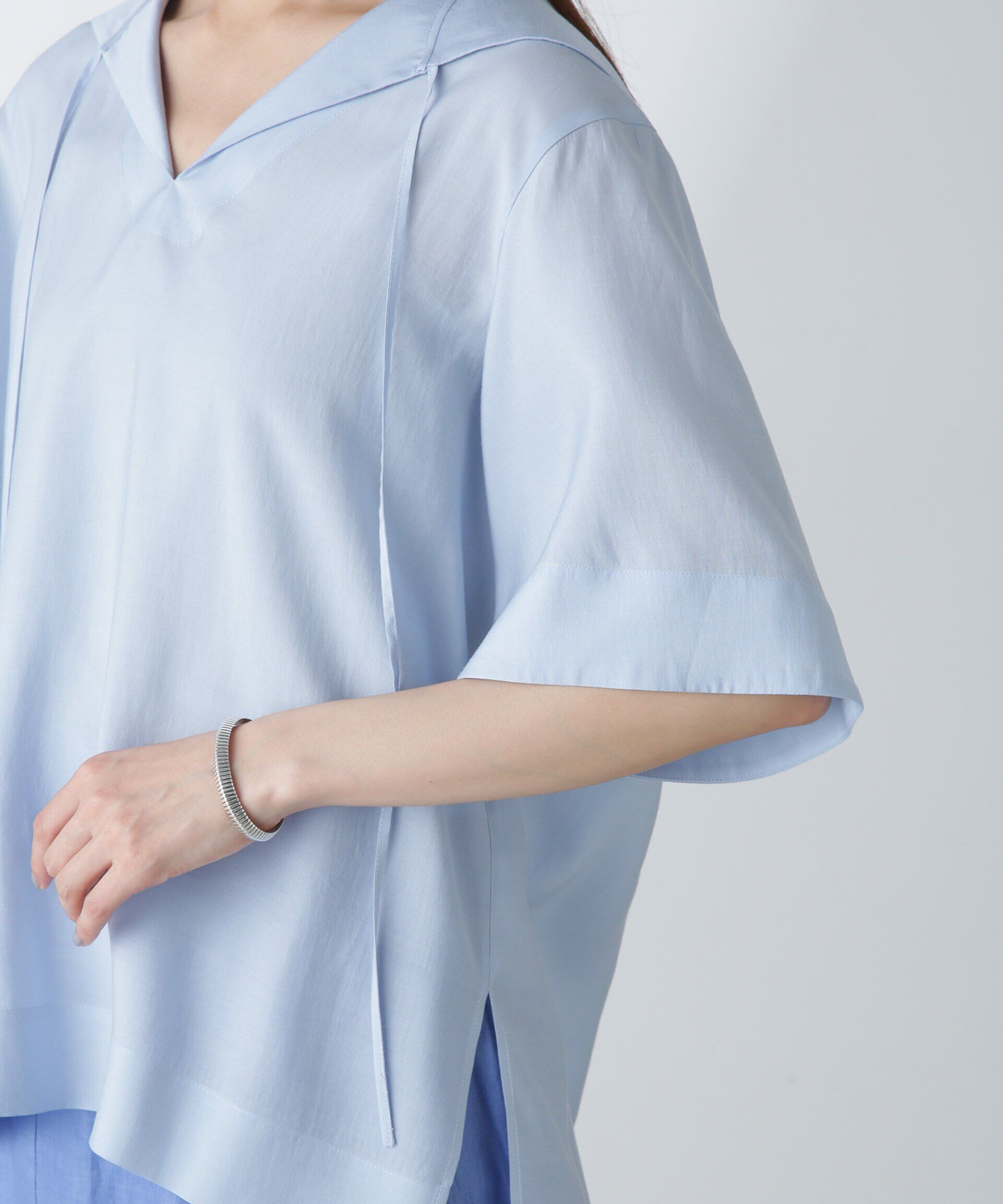 nano･universe「セーラーカラーブラウス」|シャツ・ブラウス|