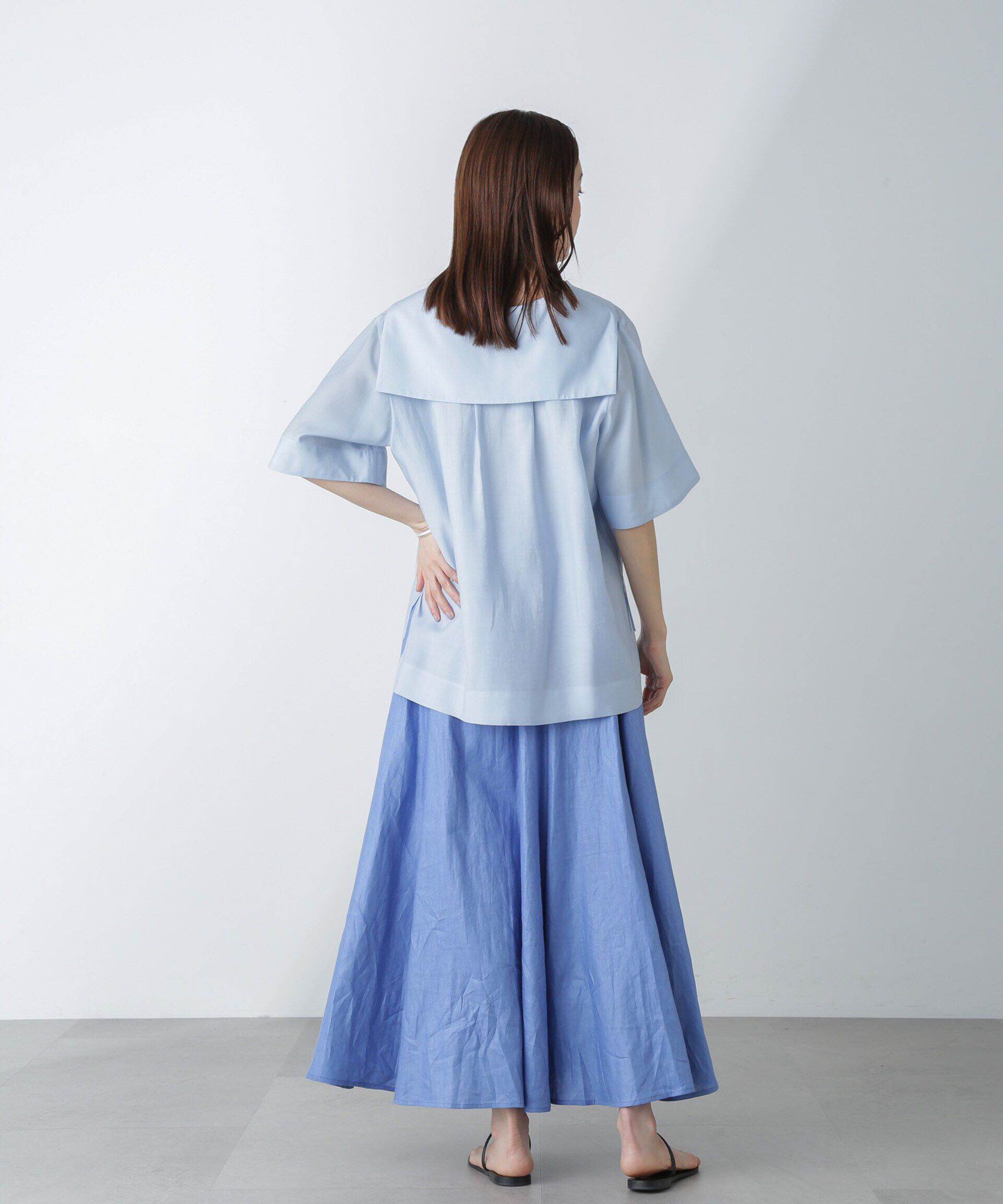 nano･universe「セーラーカラーブラウス」|シャツ・ブラウス|