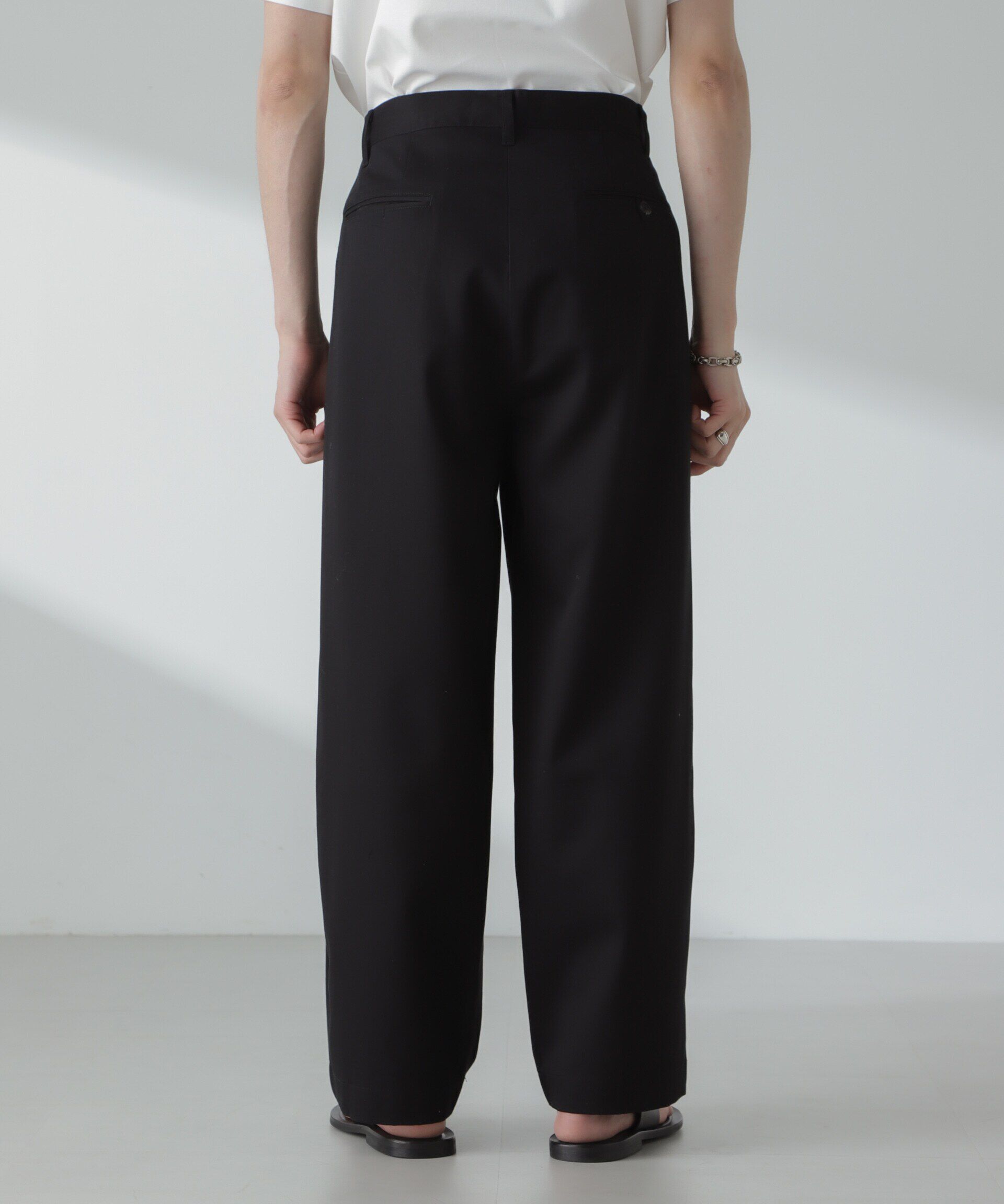 nano･universe「「大人のワイドパンツ」2タックワイドトラウザーズ」|チノ|