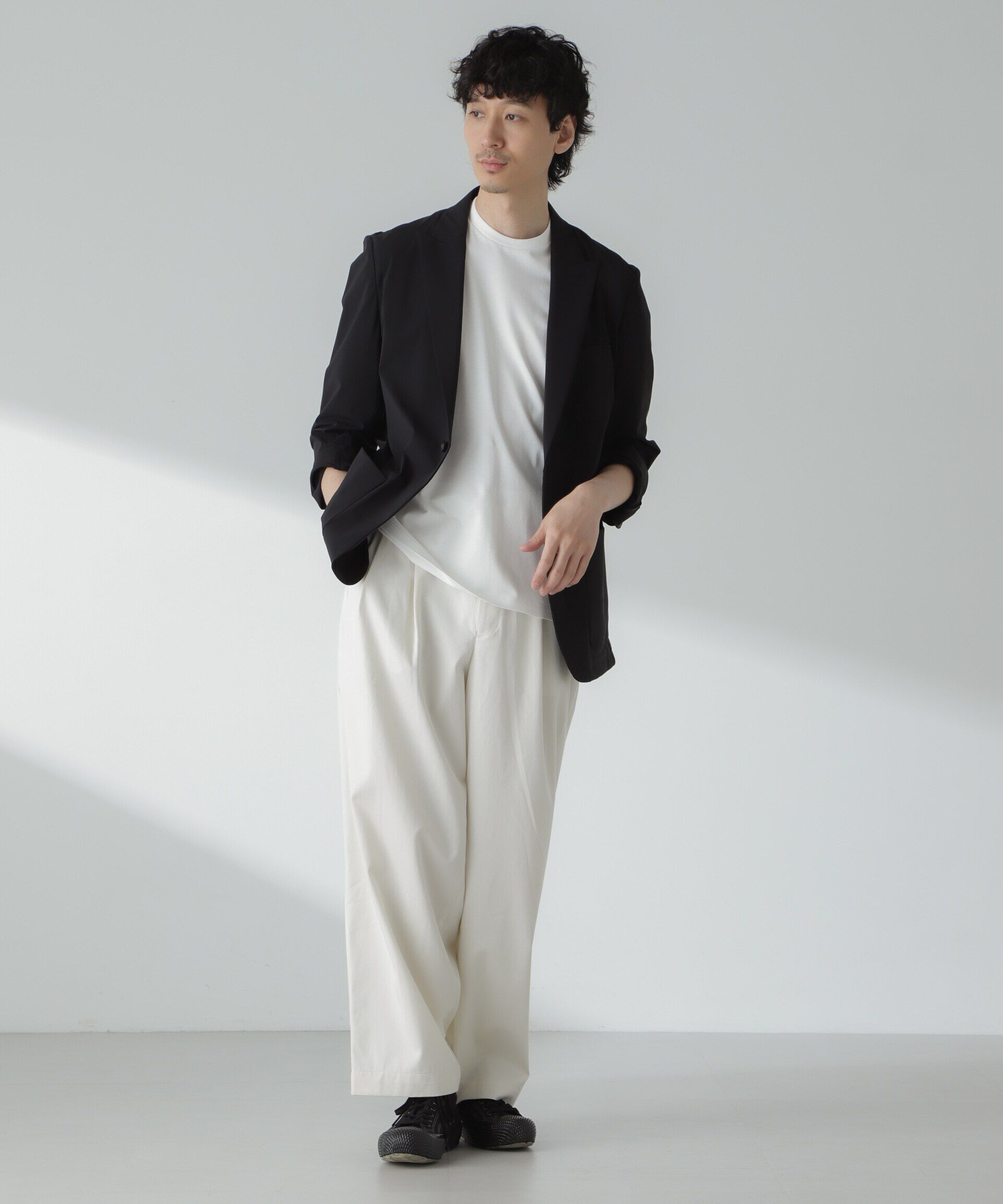 nano･universe「「大人のワイドパンツ」2タックワイドトラウザーズ」|チノ|