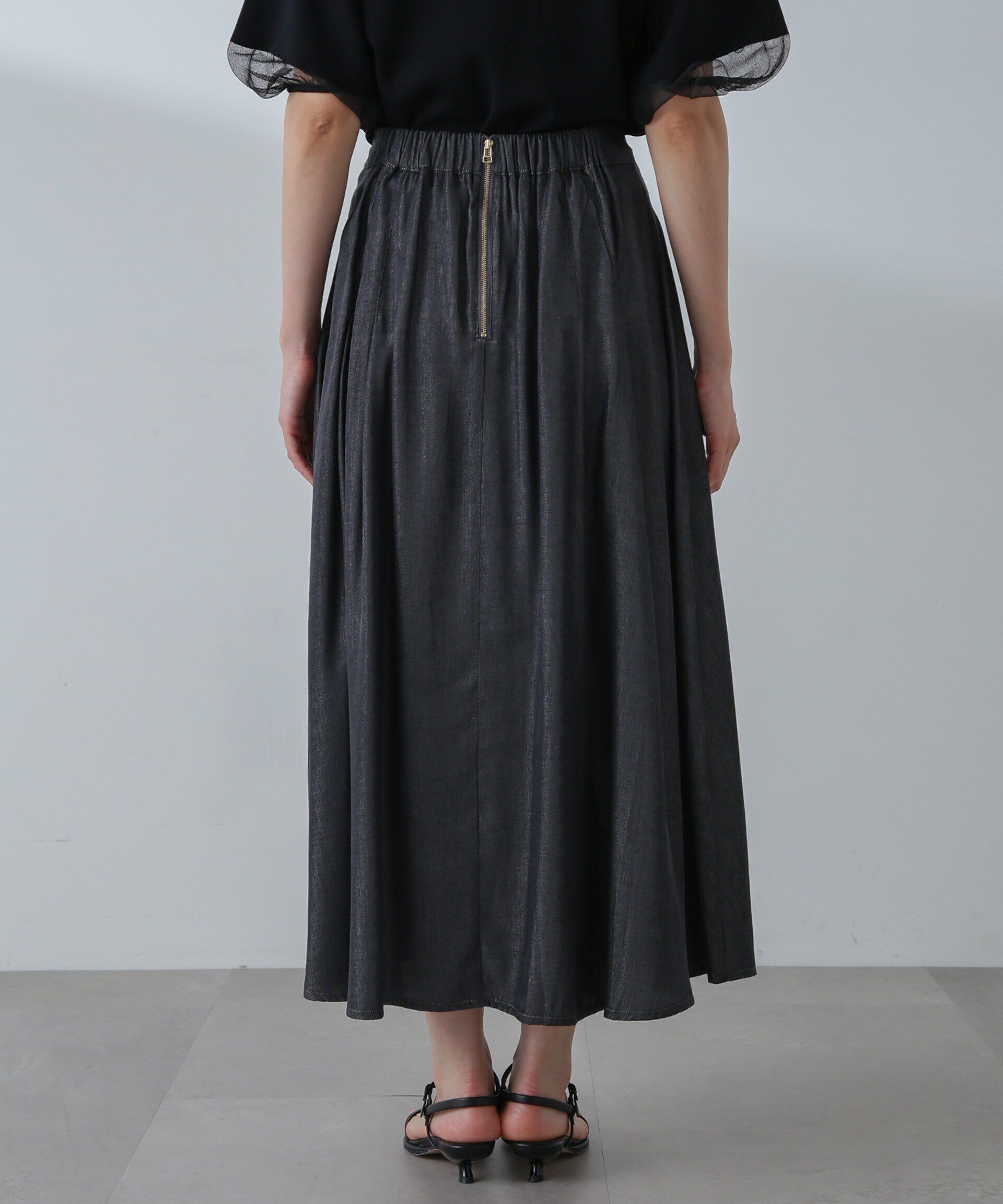 nano･universe「フレアマキシスカート(セットアップ可)」|スカート|