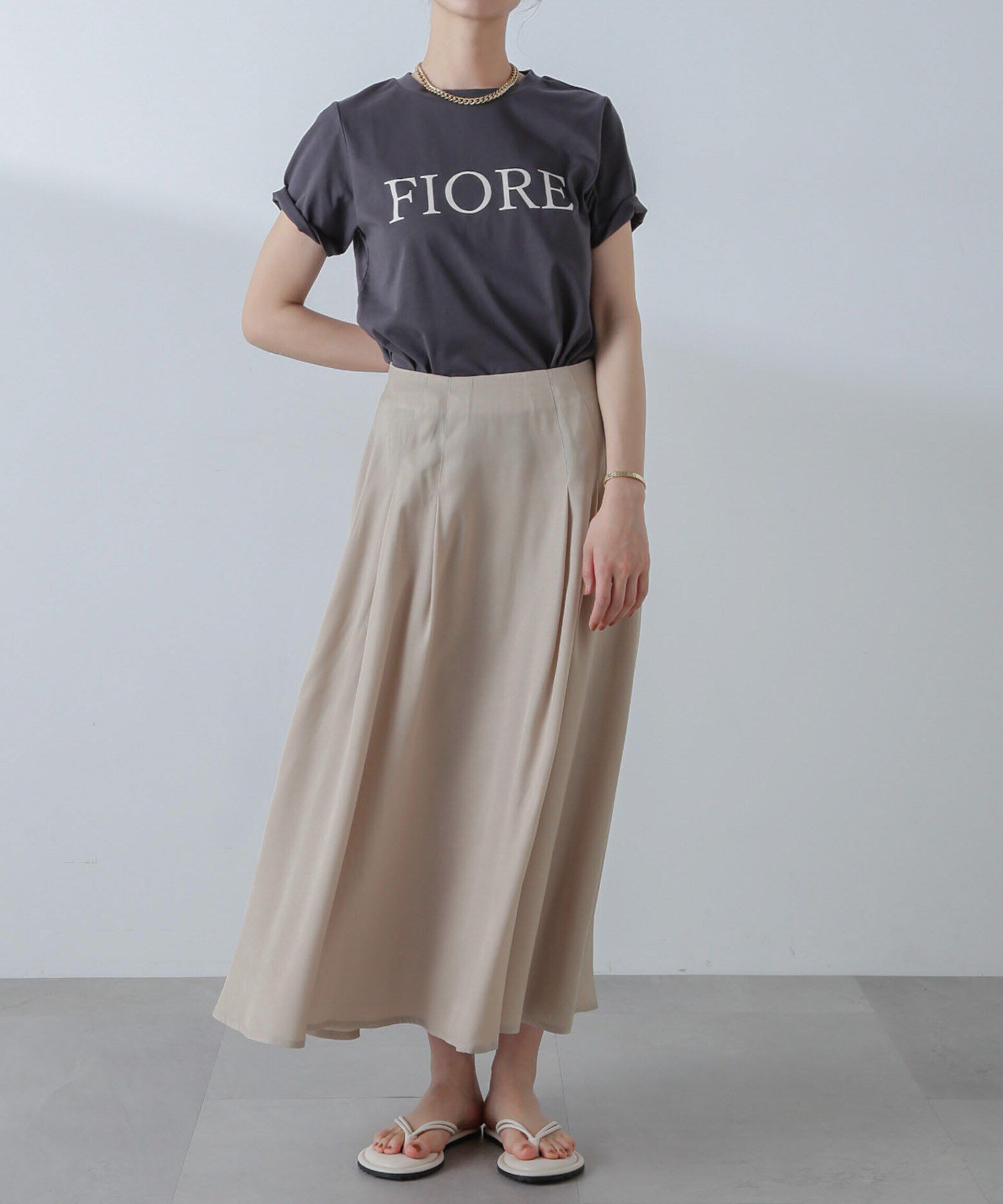 nano･universe「フレアマキシスカート(セットアップ可)」|スカート|