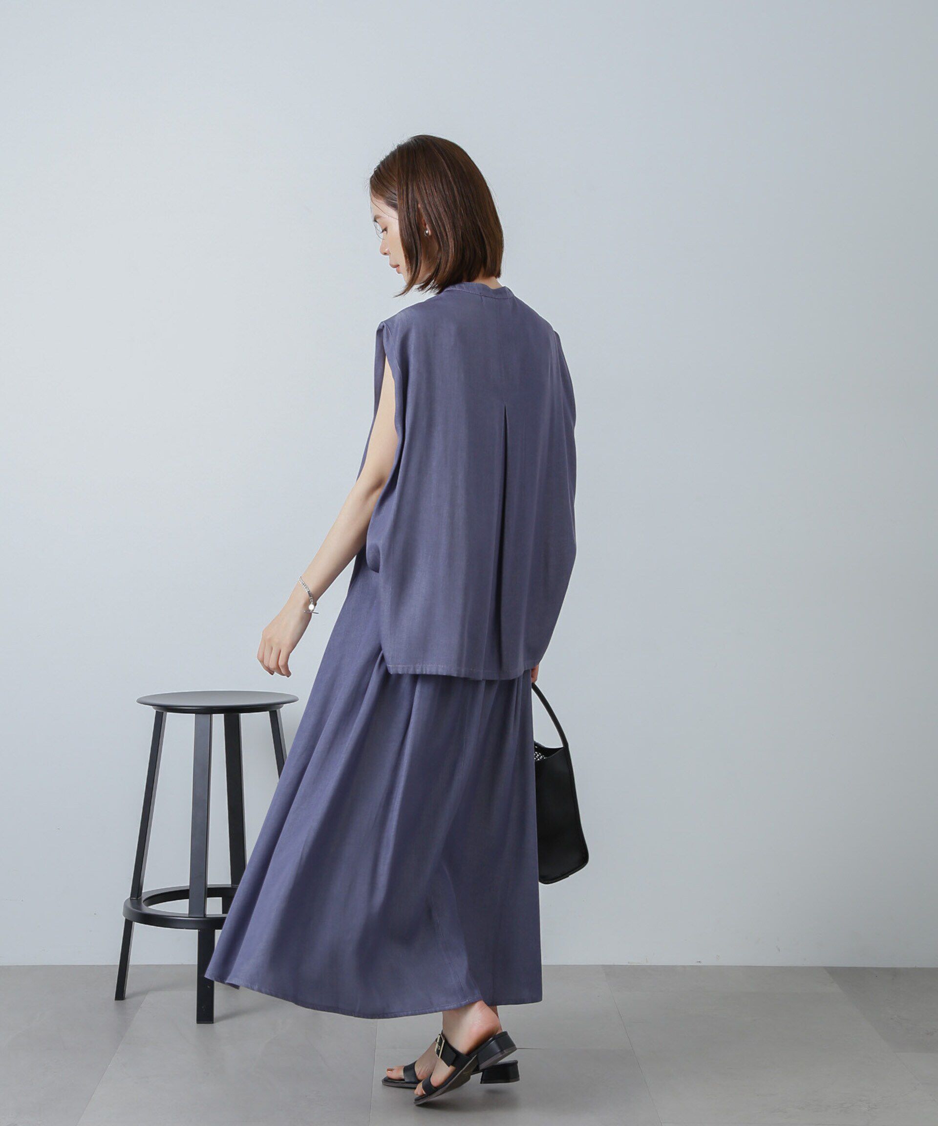 nano･universe「フレアマキシスカート(セットアップ可)」|スカート|