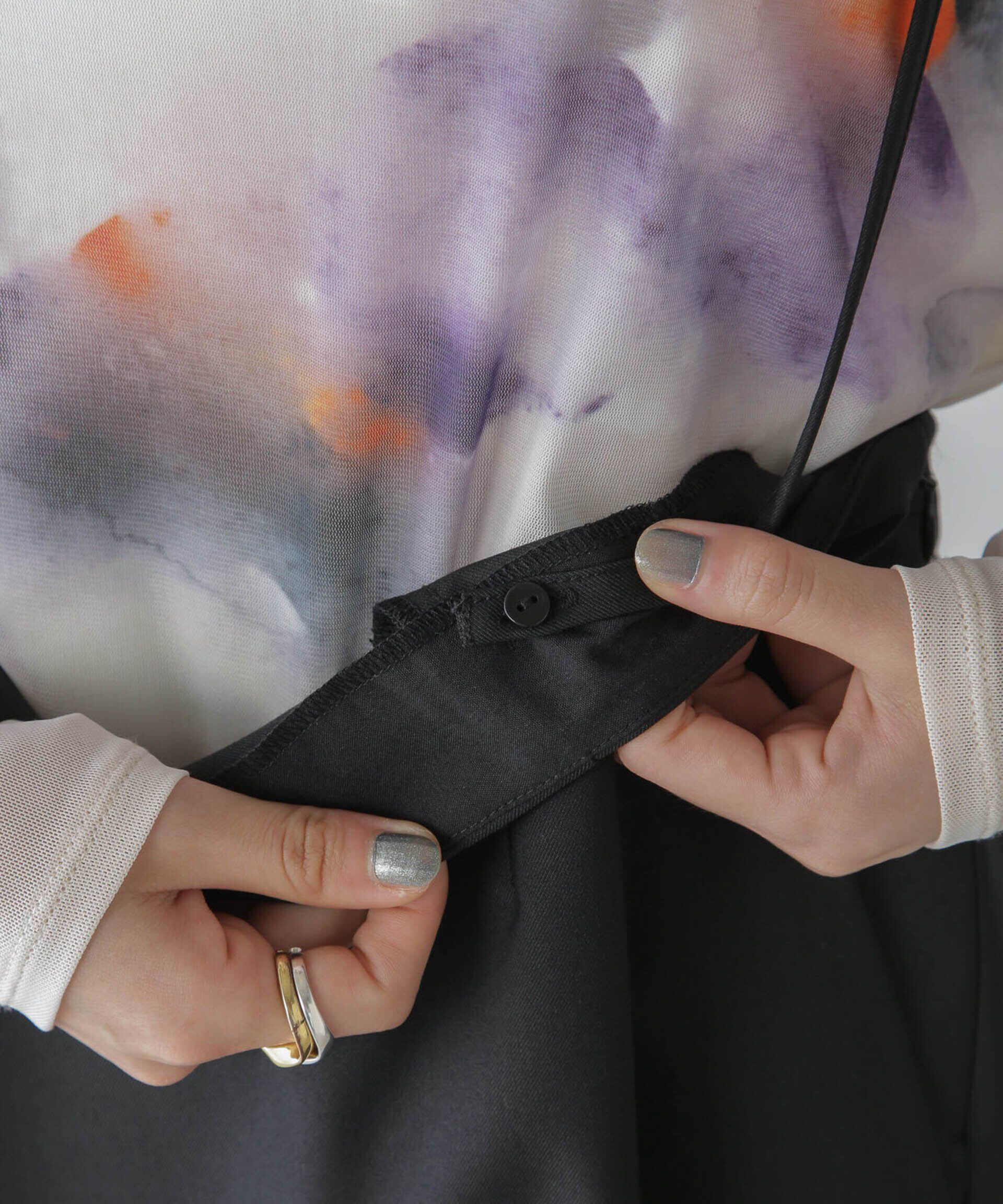 nano･universe「サスペンダースカート」|スカート|