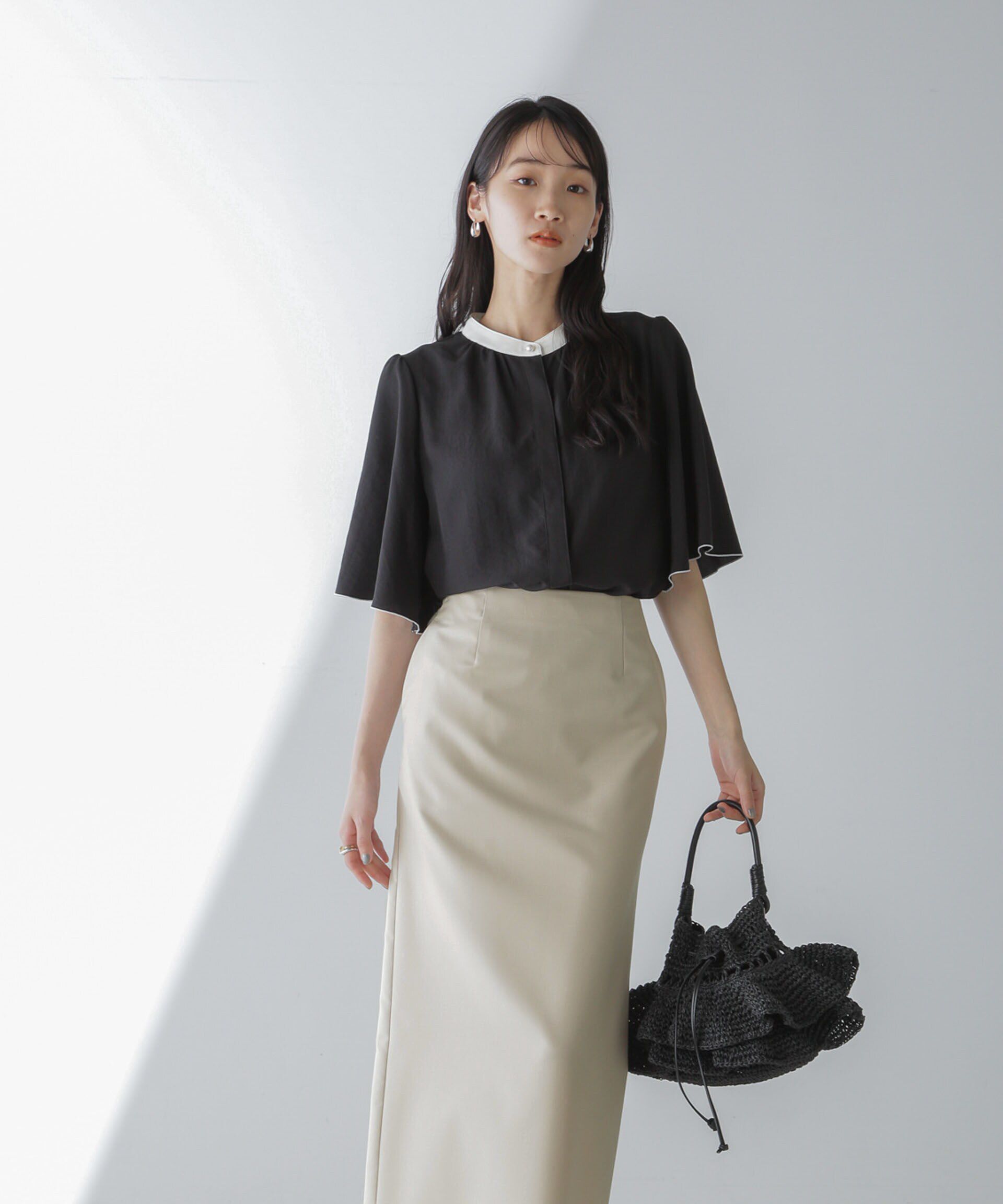 nano･universe「サスペンダースカート」|スカート|