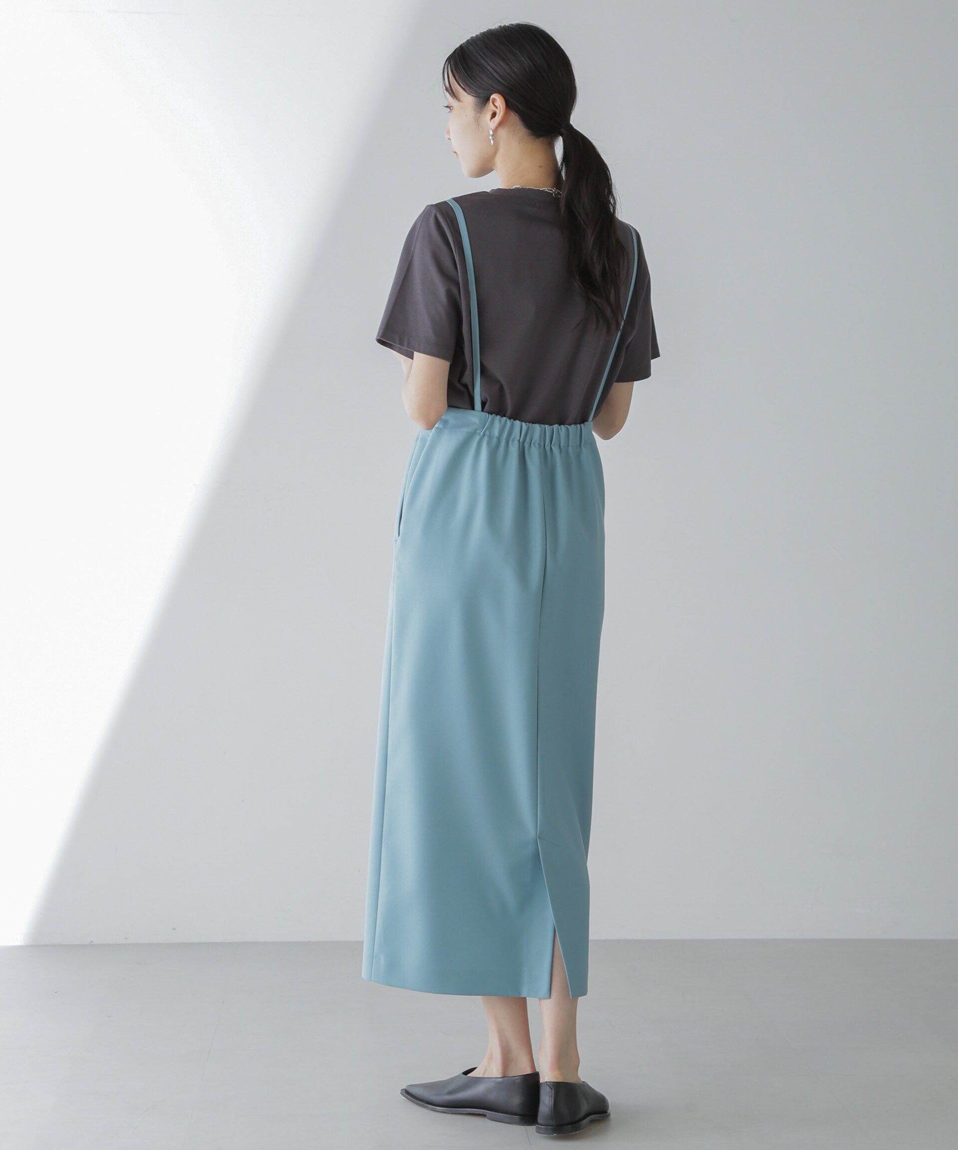 nano･universe「サスペンダースカート」|スカート|