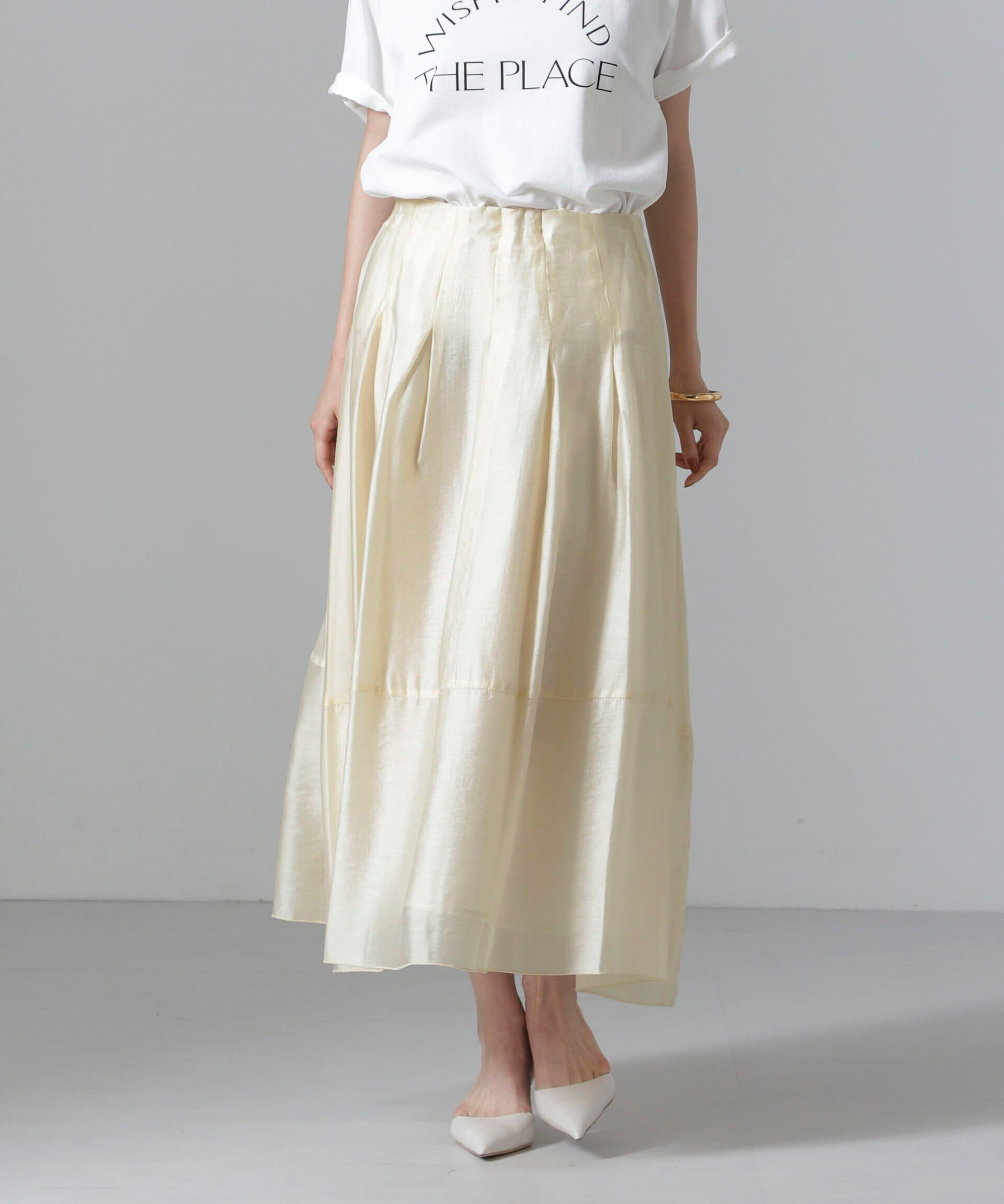 nano･universe「オーガンジータックスカート(セットアップ可)」|スカート|