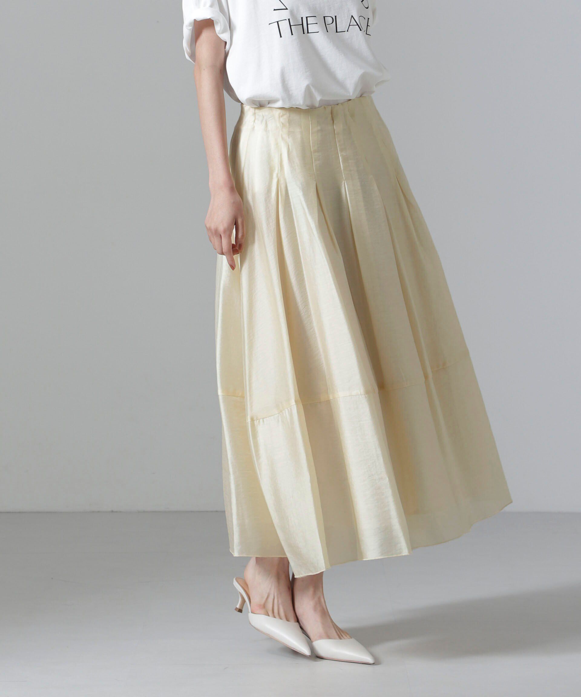 nano･universe「オーガンジータックスカート(セットアップ可)」|スカート|