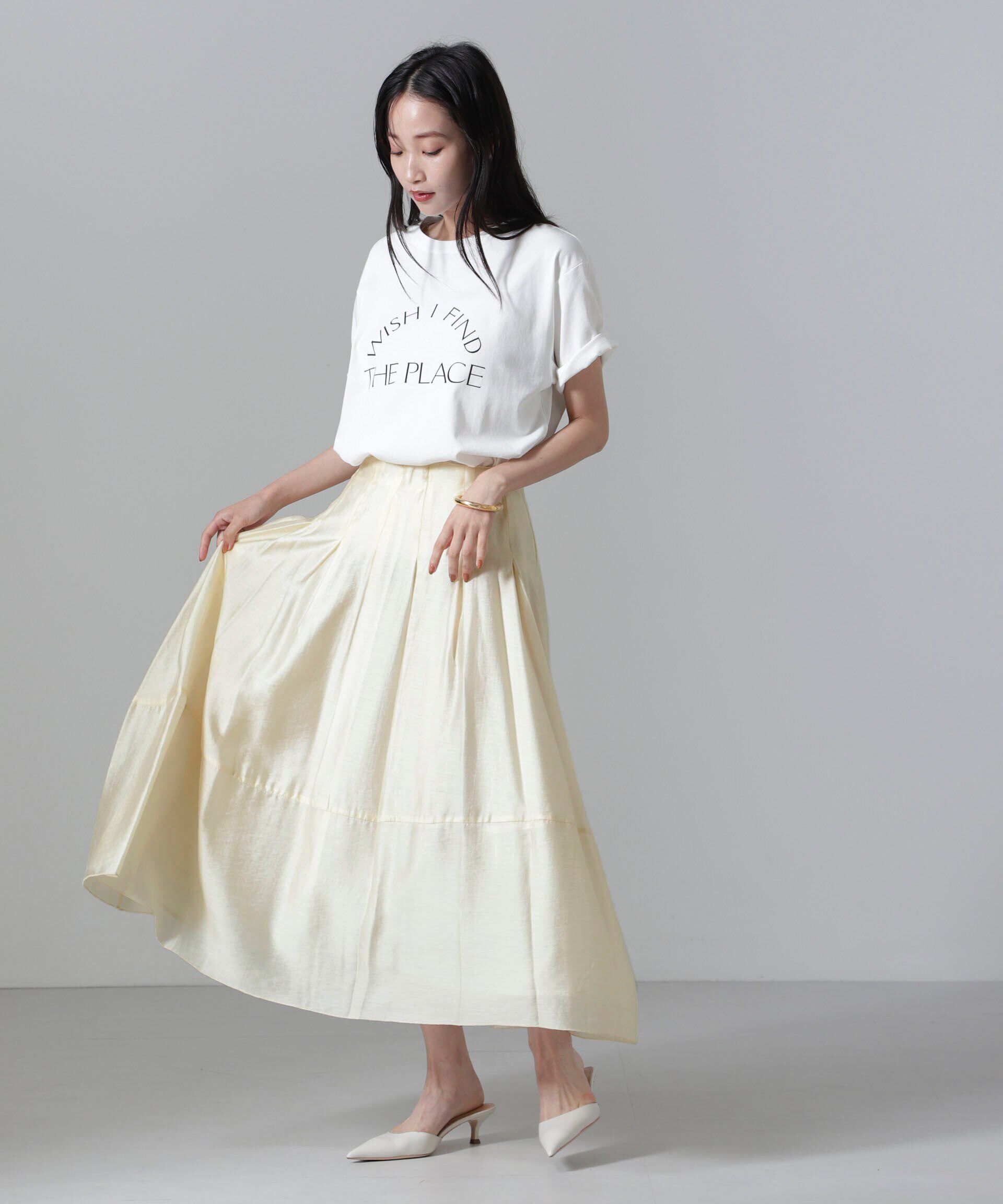 nano･universe「オーガンジータックスカート(セットアップ可)」|スカート|