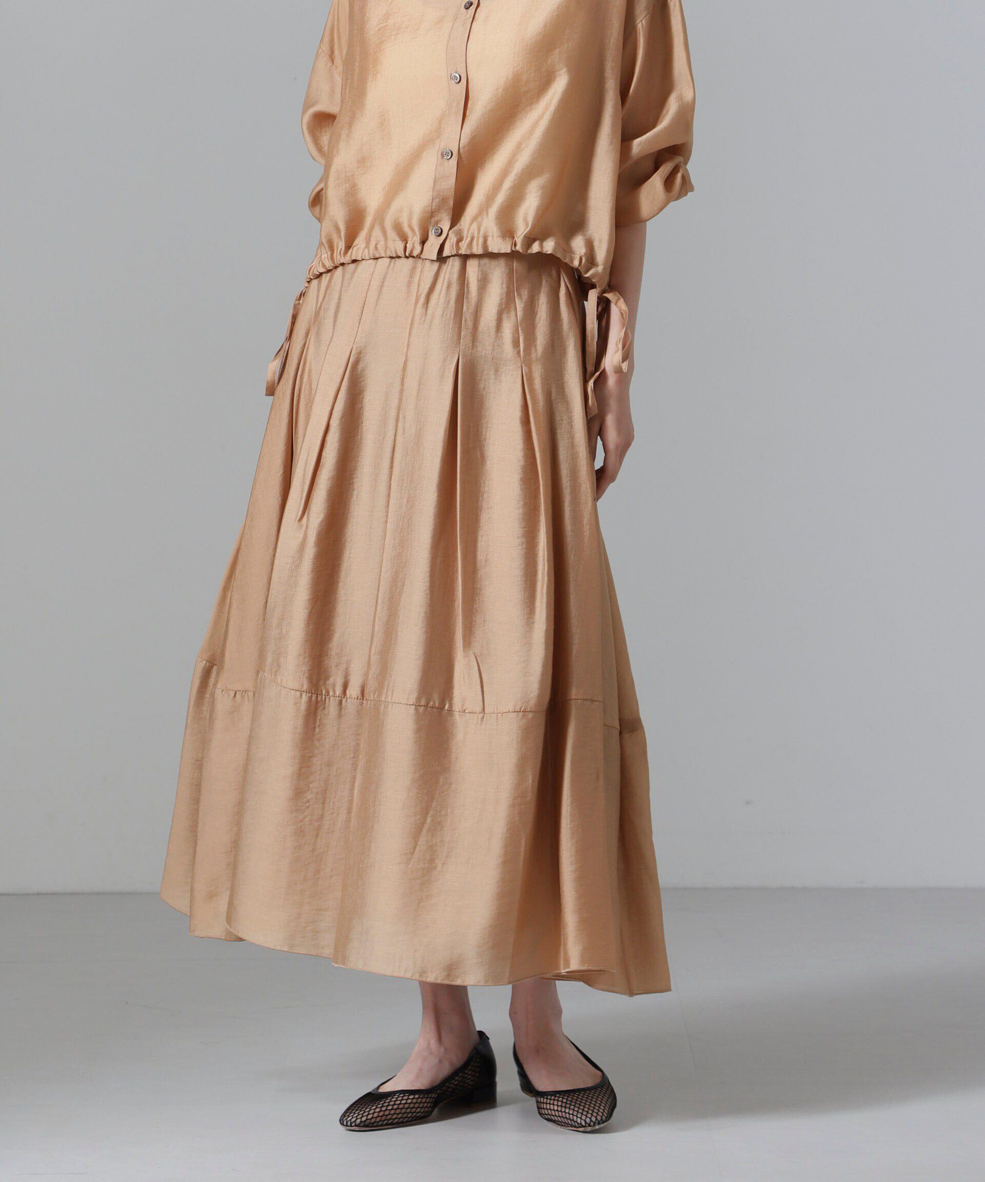 nano･universe「オーガンジータックスカート(セットアップ可)」|スカート|