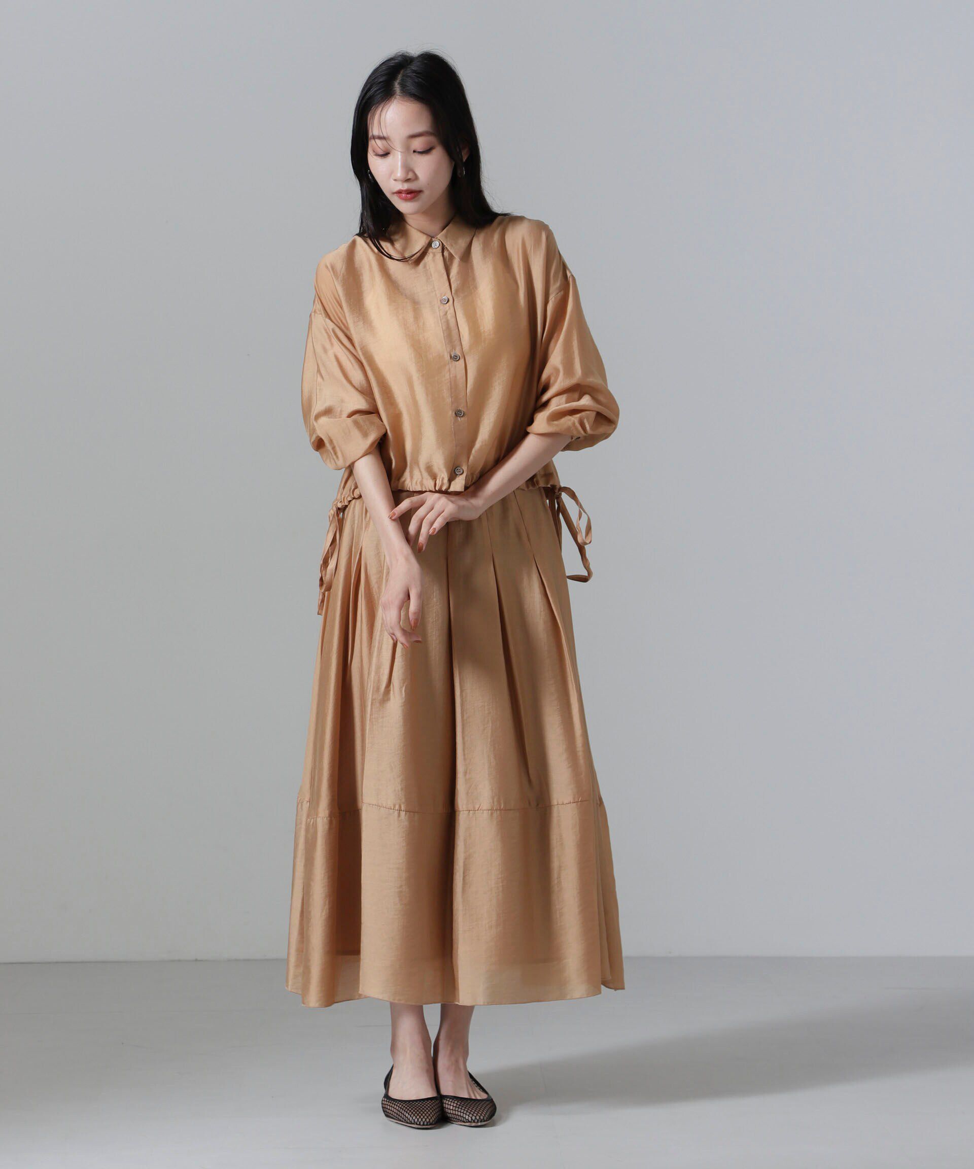 nano･universe「オーガンジータックスカート(セットアップ可)」|スカート|