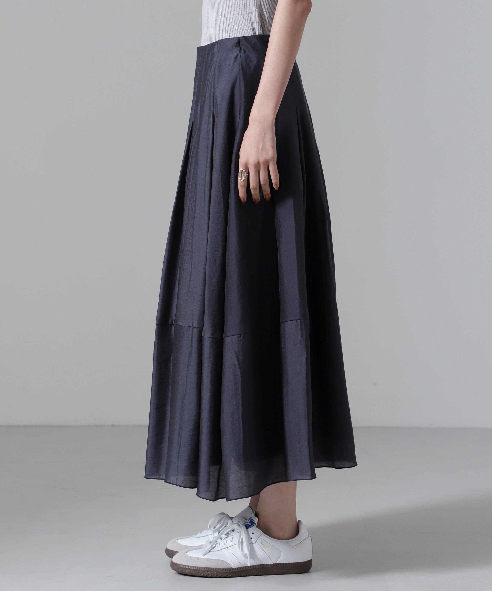 nano･universe「オーガンジータックスカート(セットアップ可)」|スカート|