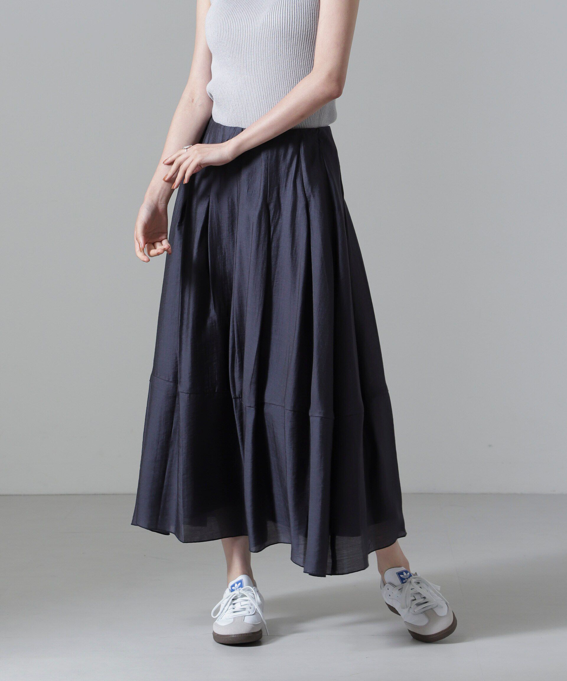 nano･universe「オーガンジータックスカート(セットアップ可)」|スカート|