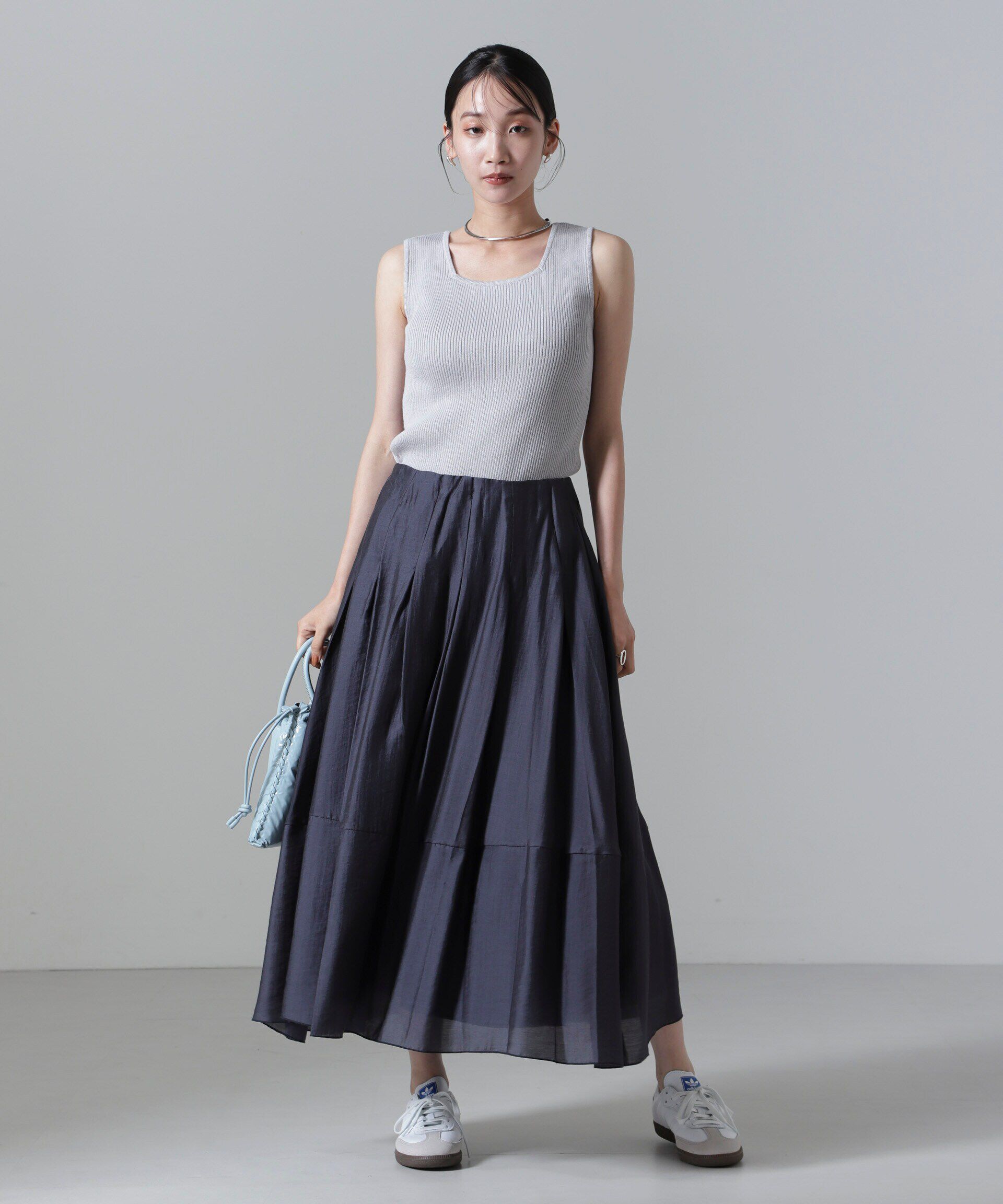 nano･universe「オーガンジータックスカート(セットアップ可)」|スカート|