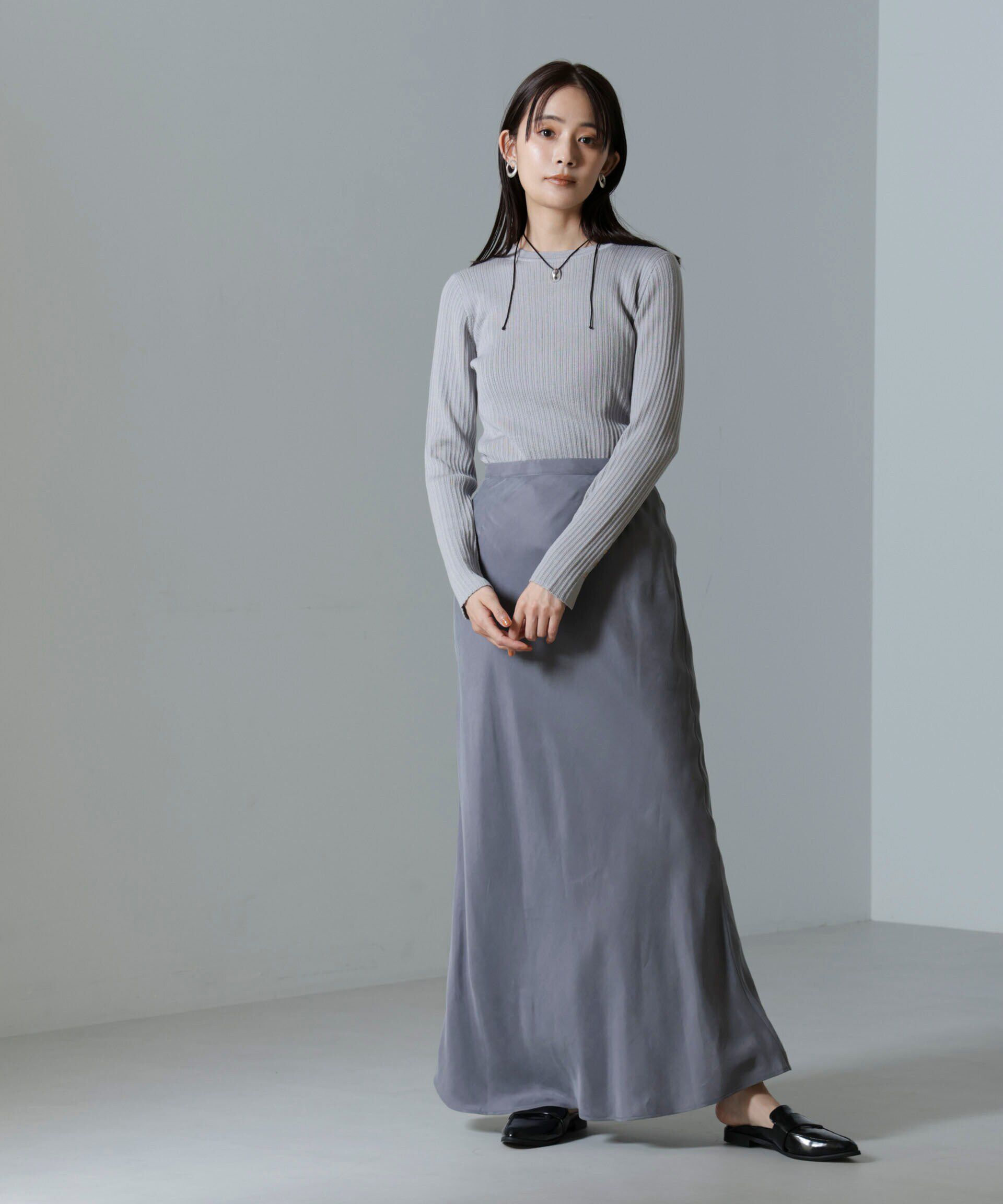 nano･universe「毛玉レスニットクルーネックリブプルオーバー」|ニット・セーター|