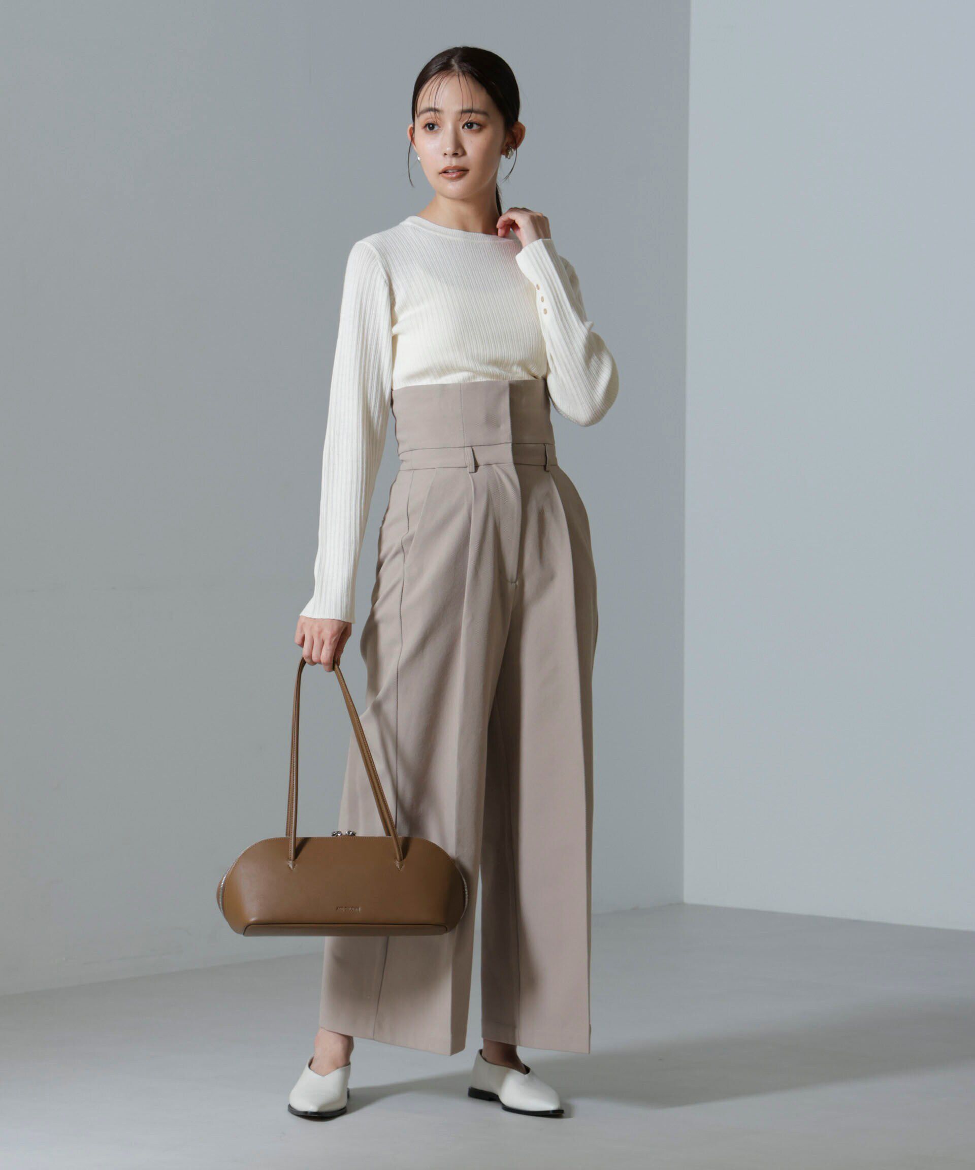 nano･universe「毛玉レスニットクルーネックリブプルオーバー」|ニット・セーター|