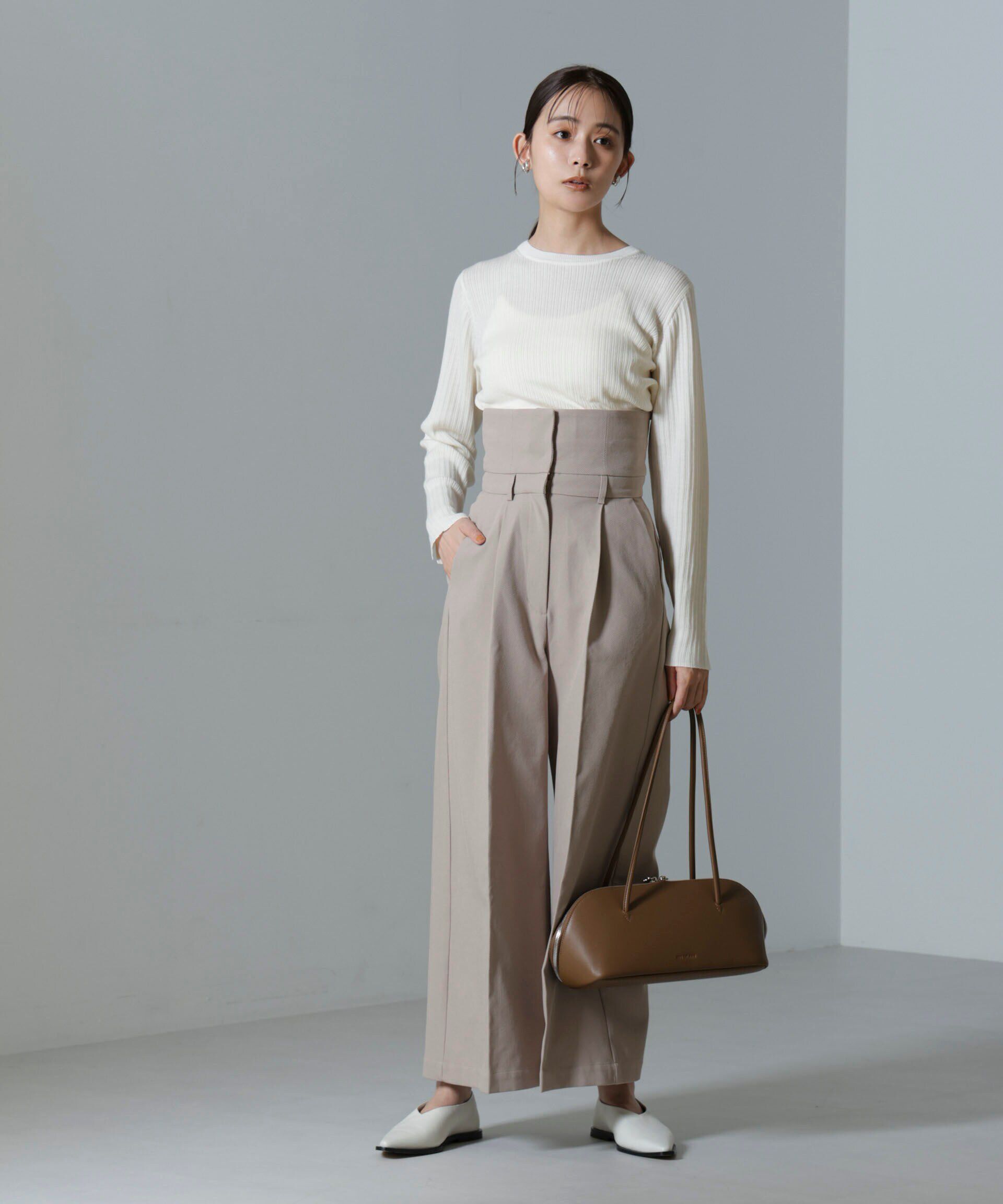 nano･universe「毛玉レスニットクルーネックリブプルオーバー」|ニット・セーター|